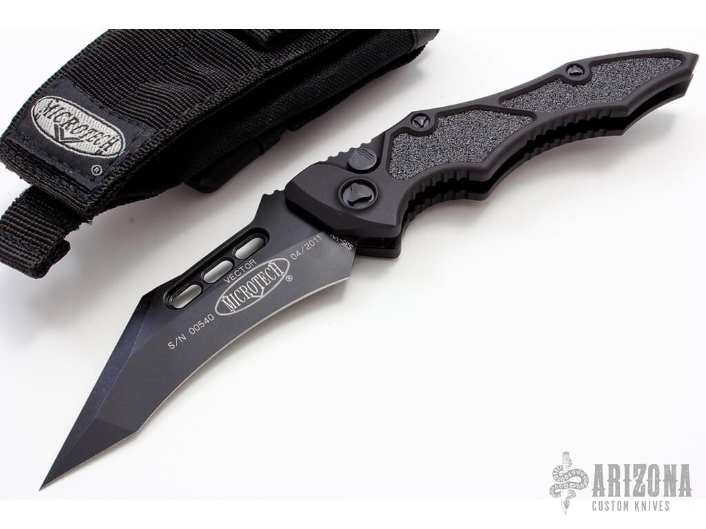 132-1T Vector Black Standard Tactical - Arizona Custom Knives