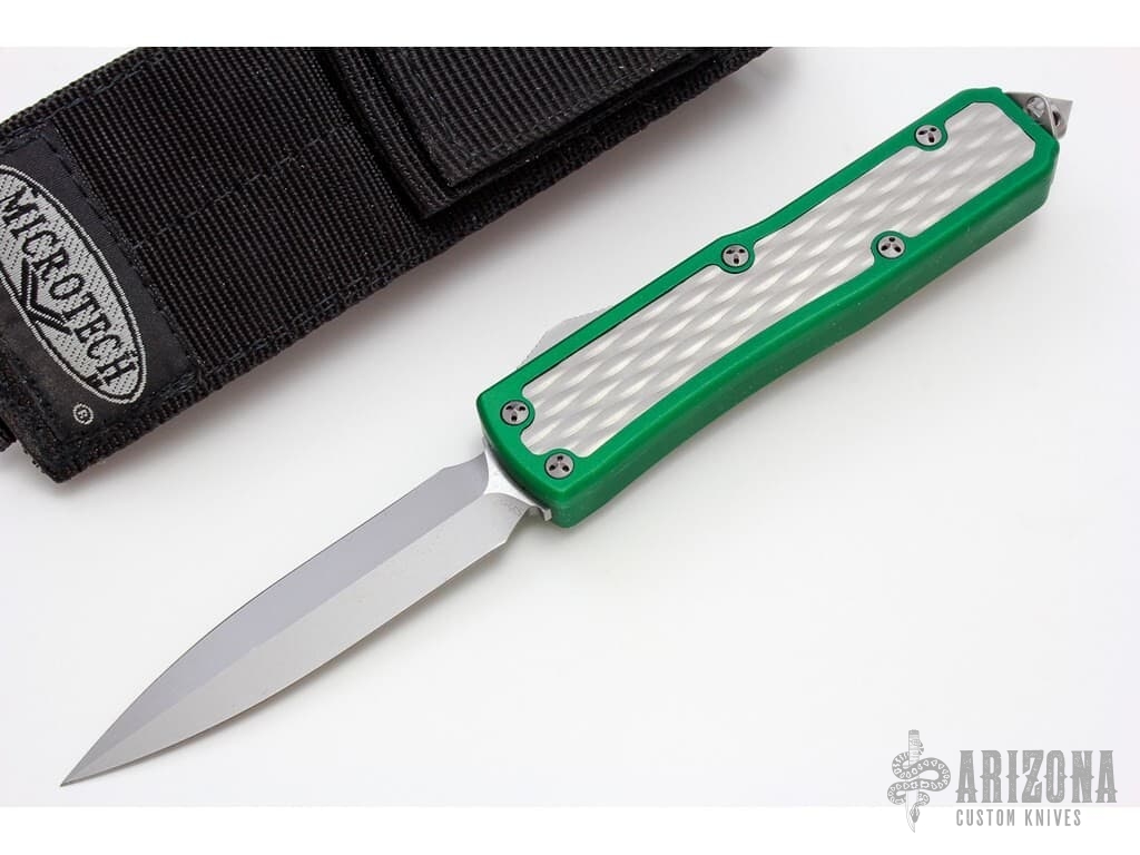1267USN Daytona D/E Green Bead Blast Standard Arizona Custom Knives