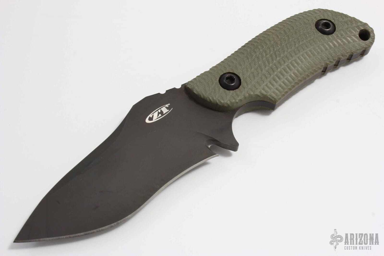 0121 Fixed Blade Knife - Ranger Green - Arizona Custom Knives