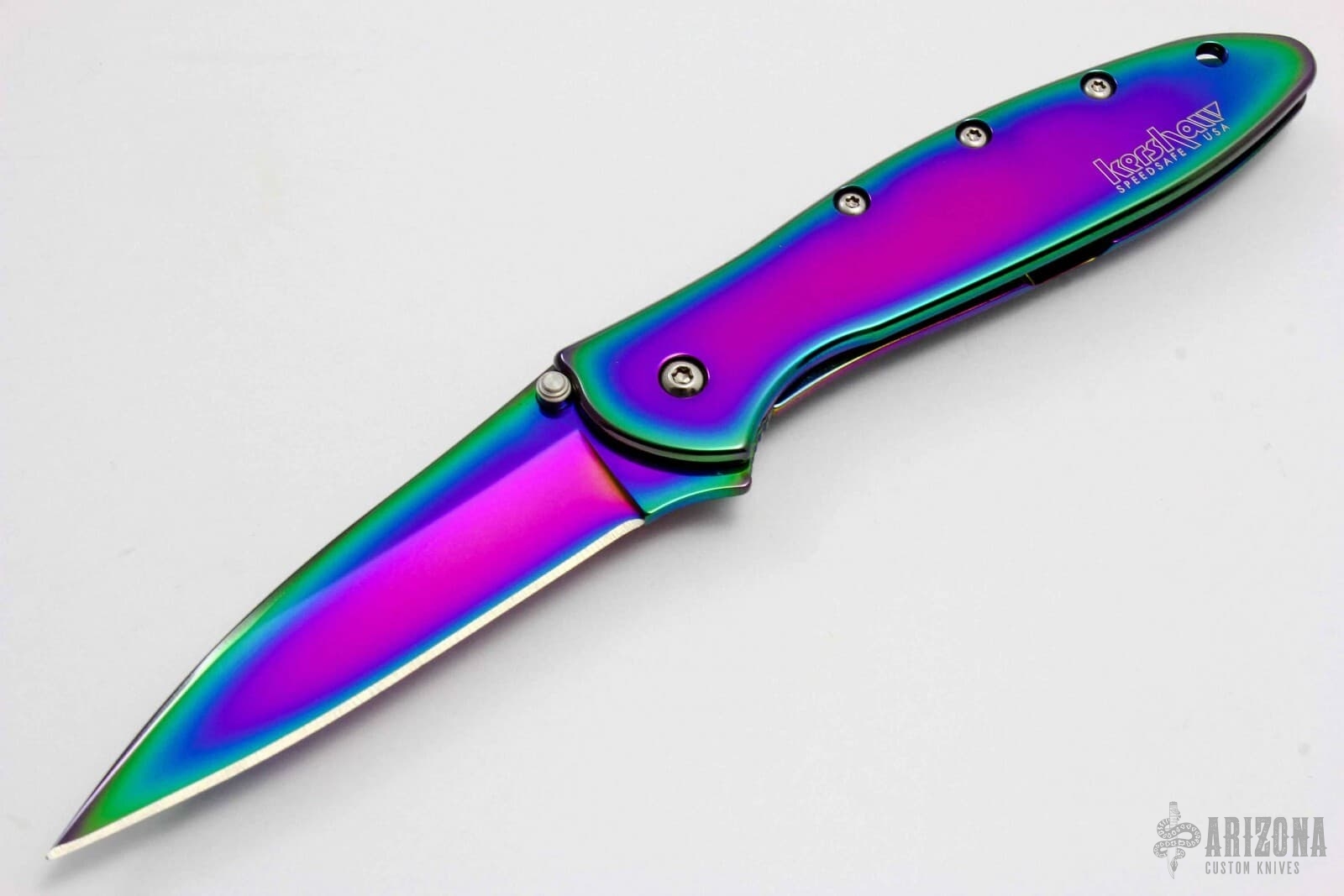 1660VIB Rainbow Leek - Arizona Custom Knives