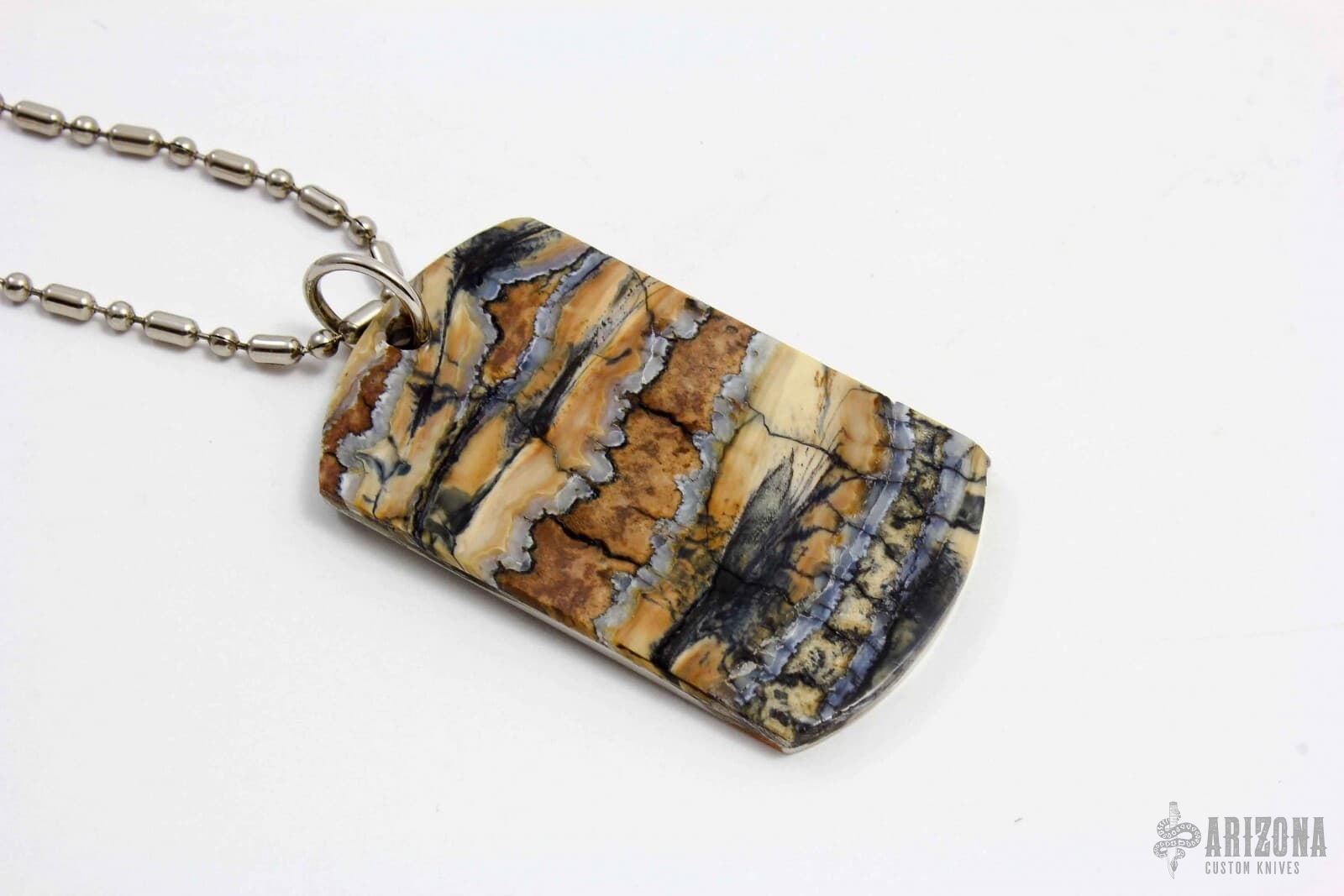 Mammoth Tooth Dog Tag - Arizona Custom Knives