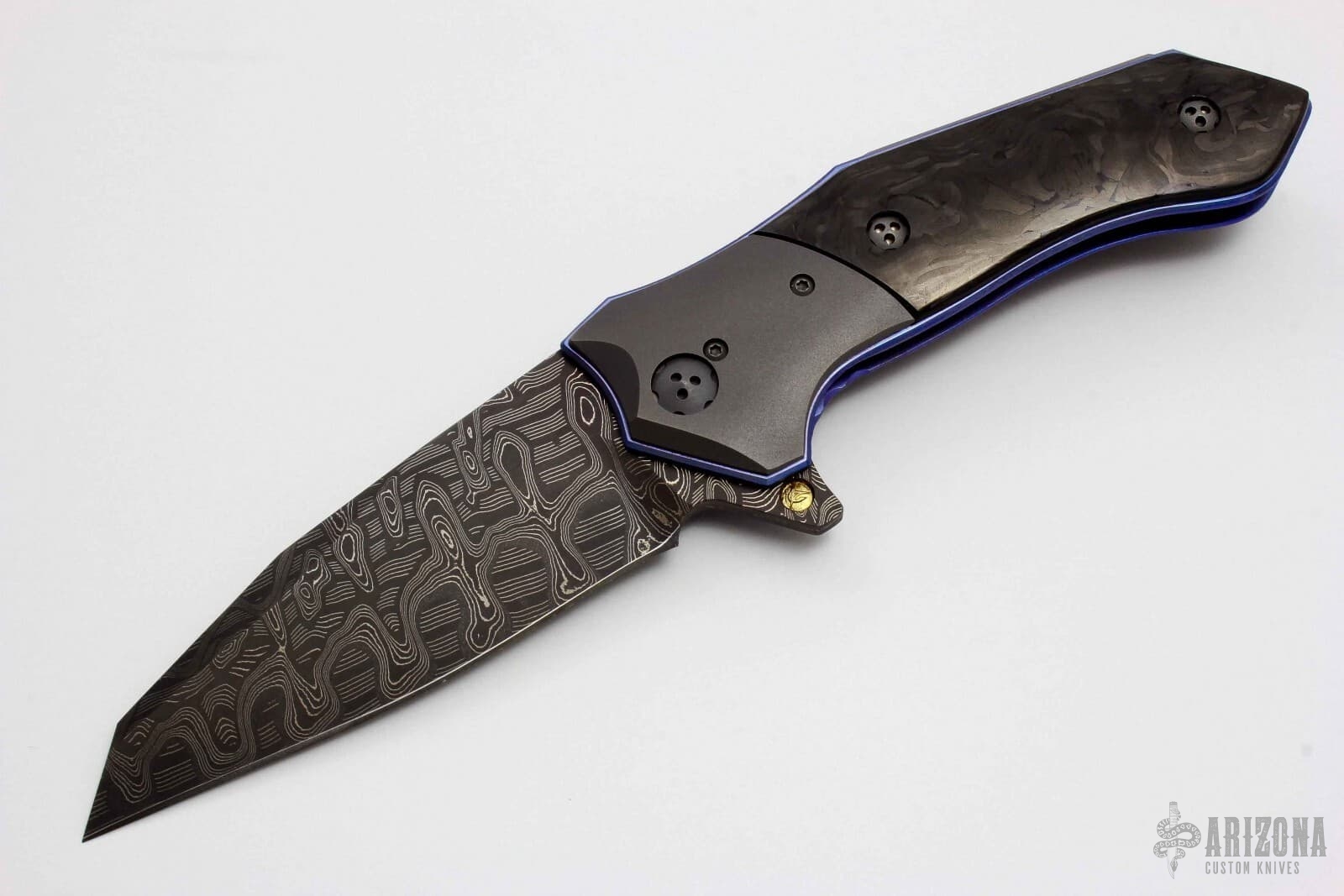 Kopis with Damascus Blade | Arizona Custom Knives