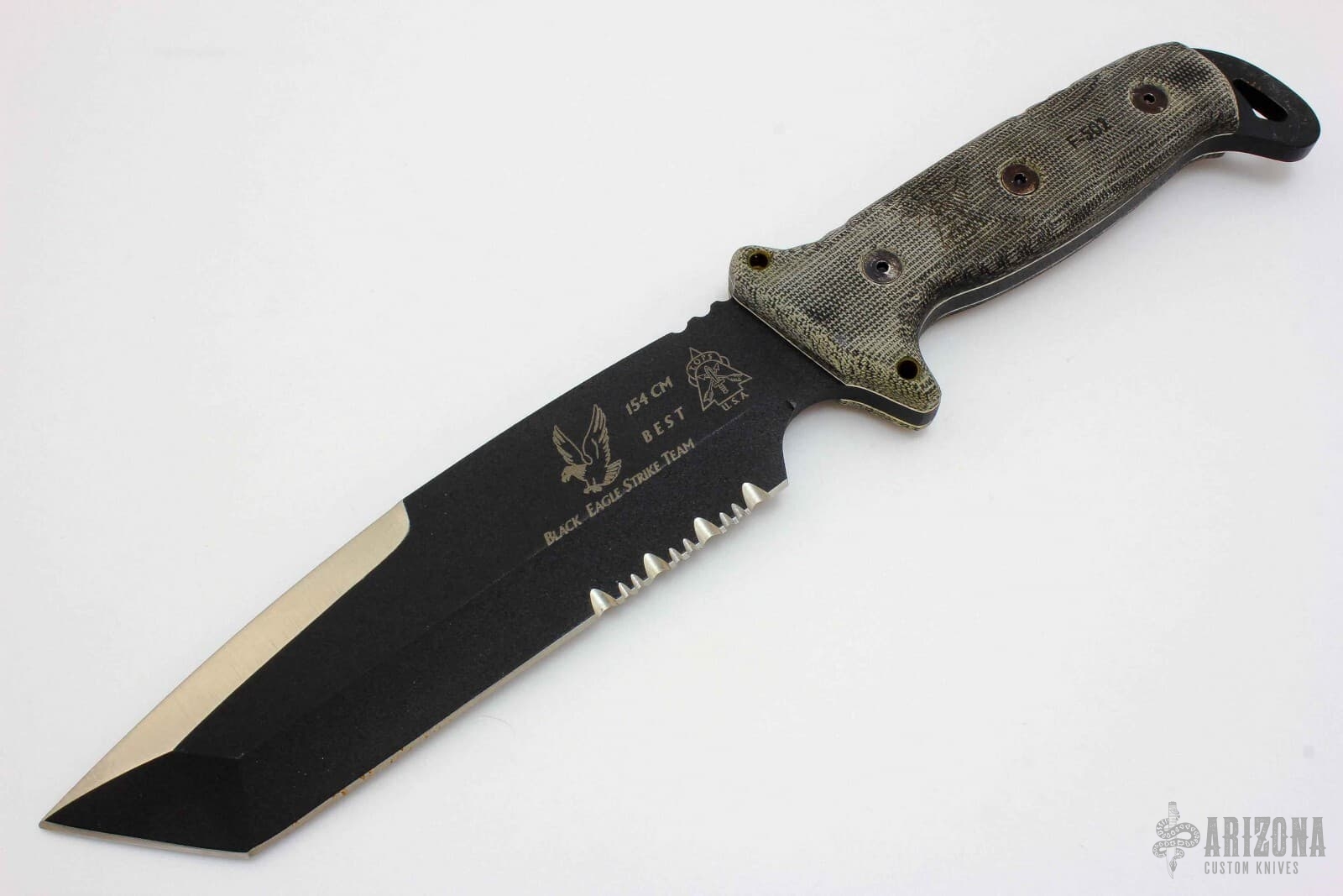 B.E.S.T. Black Eagle Strike Team - Tanto | Arizona Custom Knives