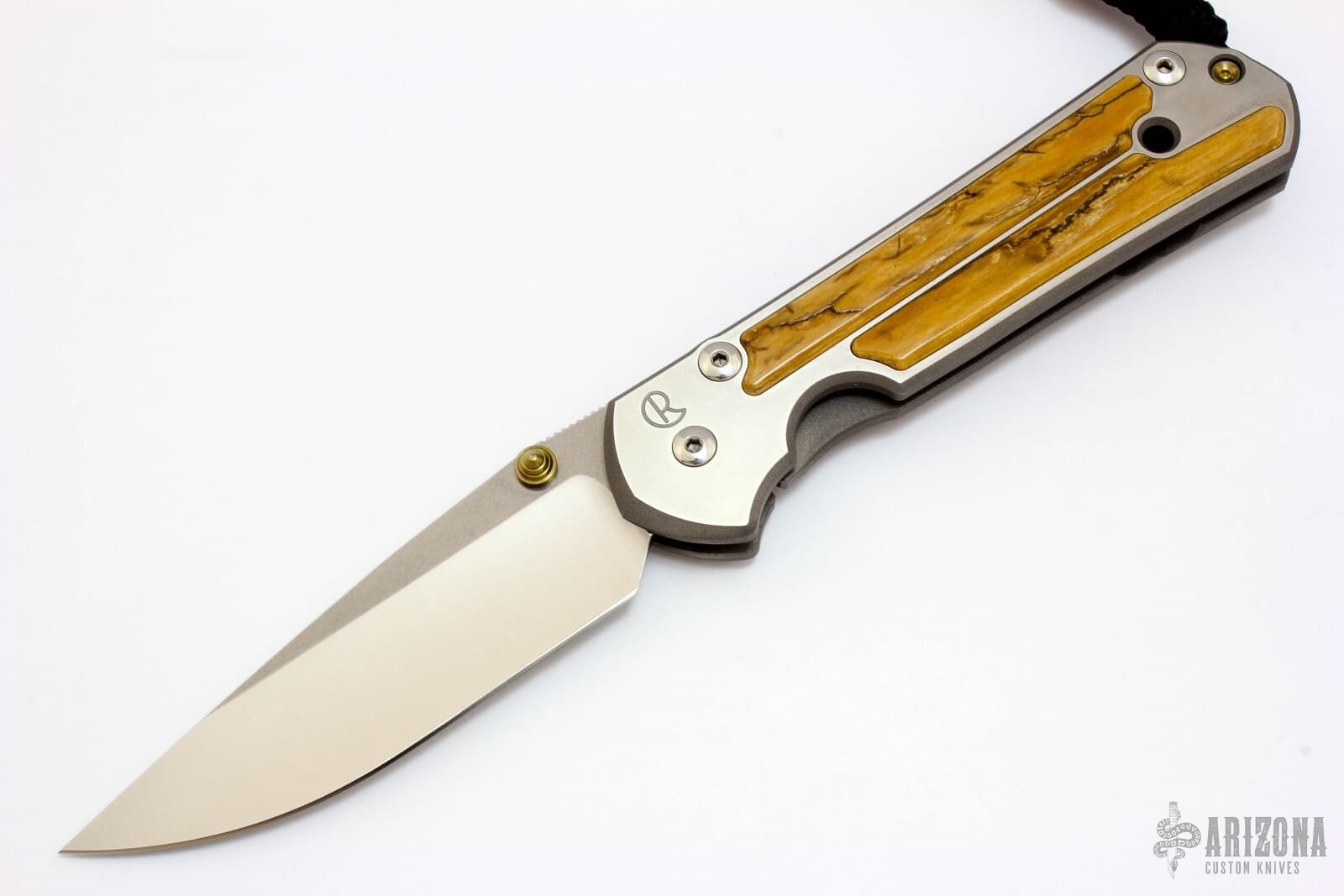 Large Sebenza 21 w/ Mammoth Bark Ivory - Arizona Custom Knives