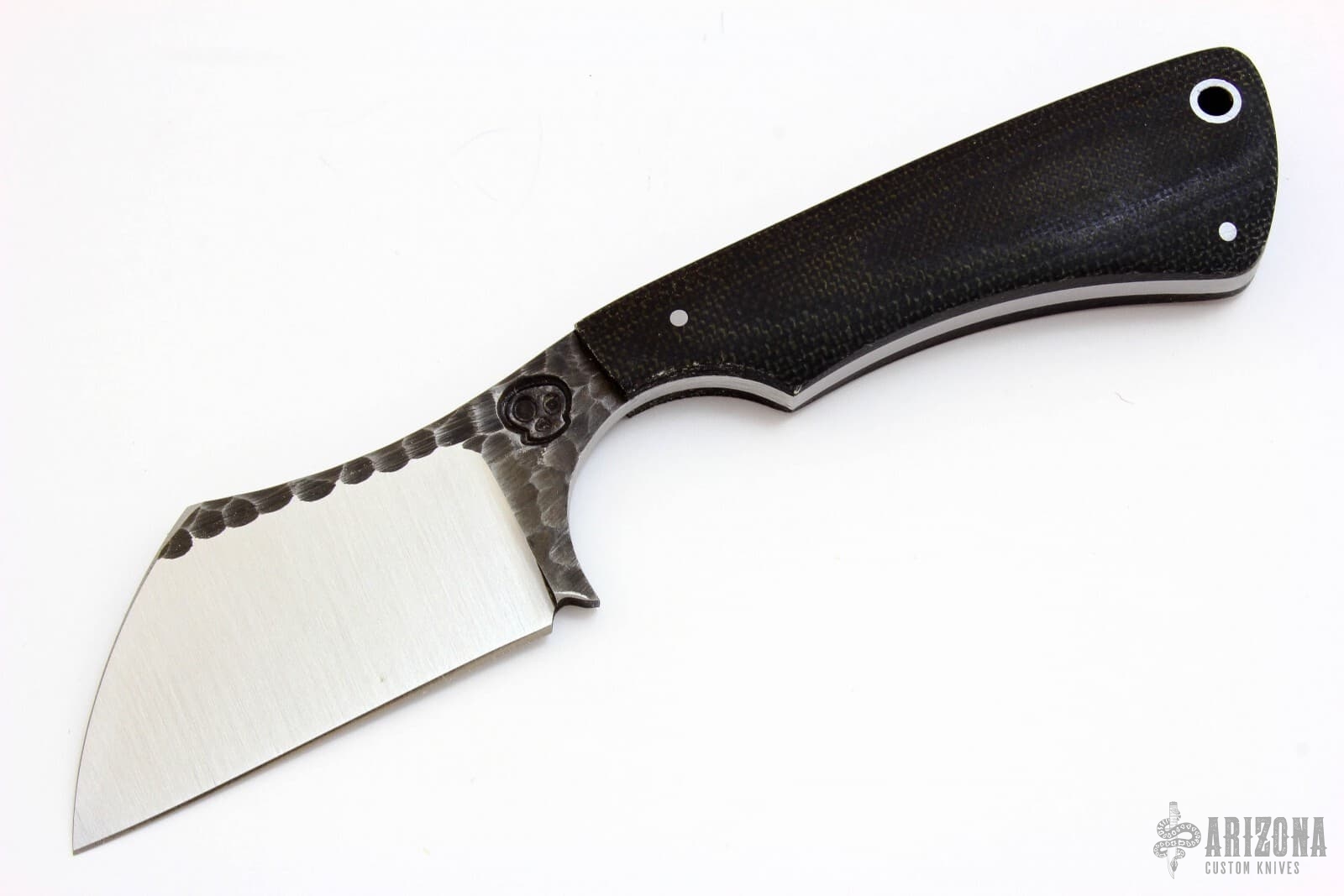 Lime Cutter Linen Micarta Arizona Custom Knives