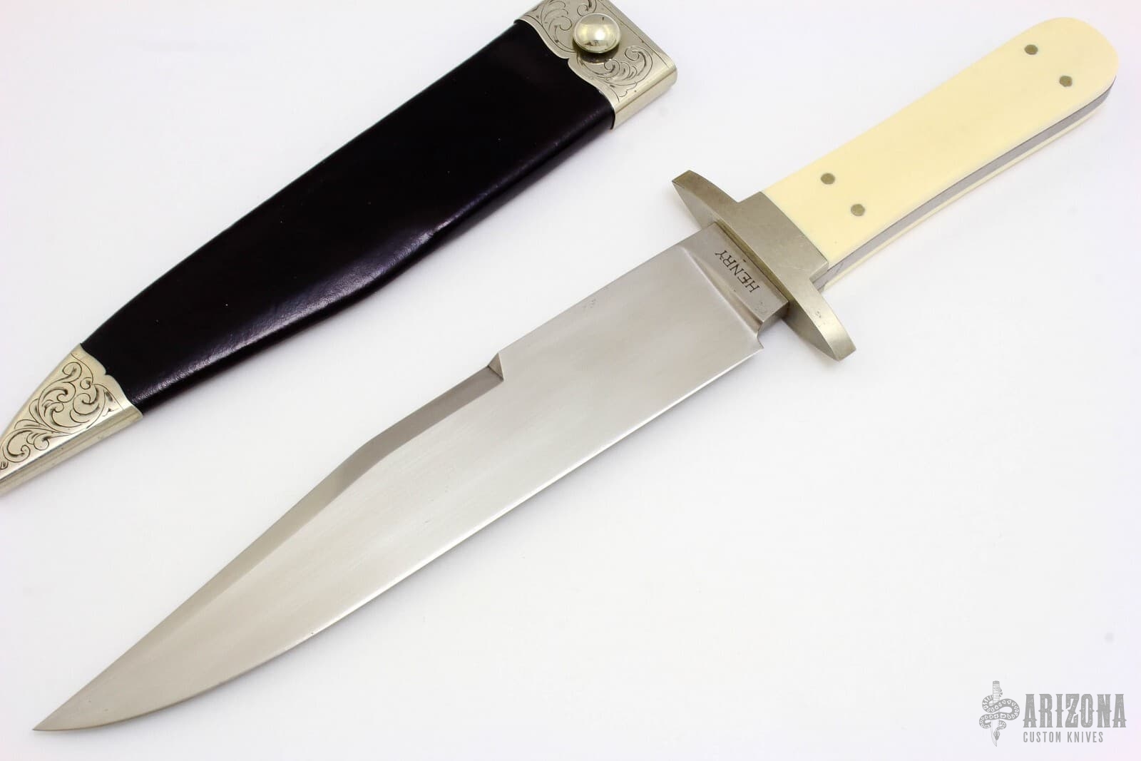 Ivory Handled Bowie Arizona Custom Knives