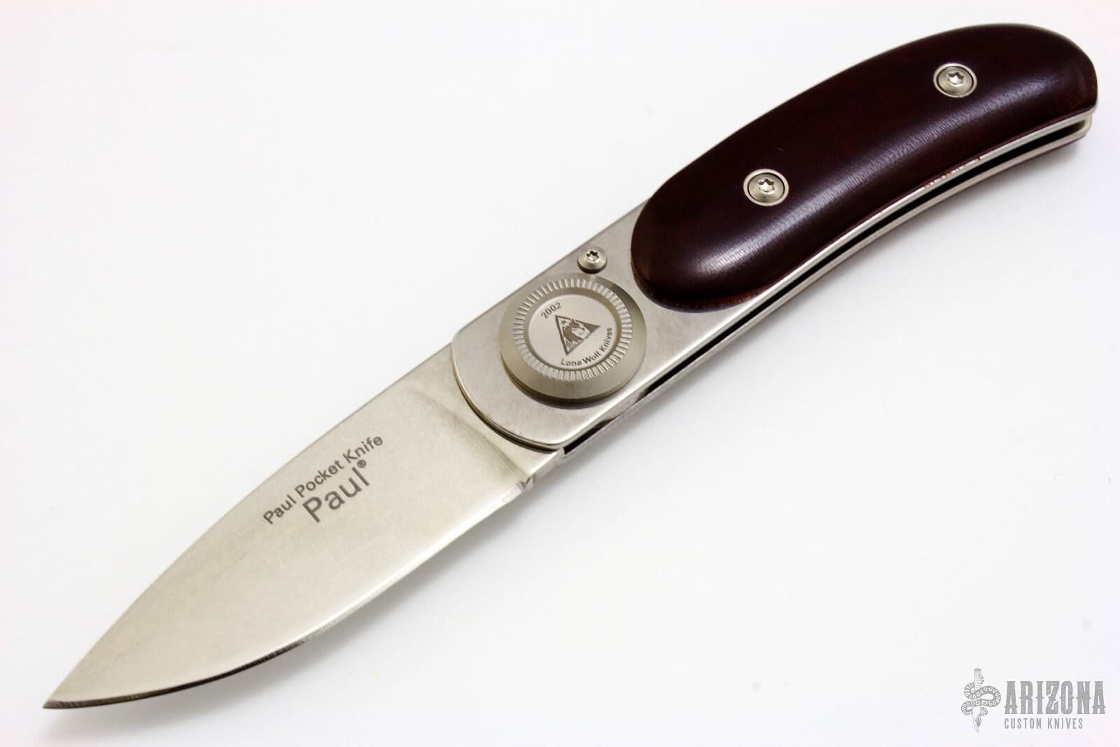 Paul Pocket Folder - Micarta - Arizona Custom Knives