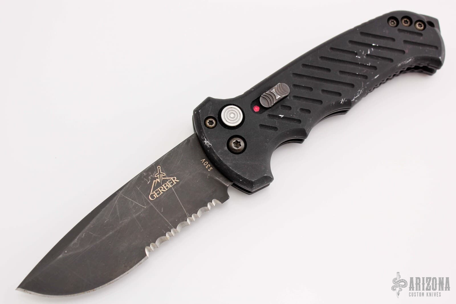 06 Auto DP Serrated - Arizona Custom Knives