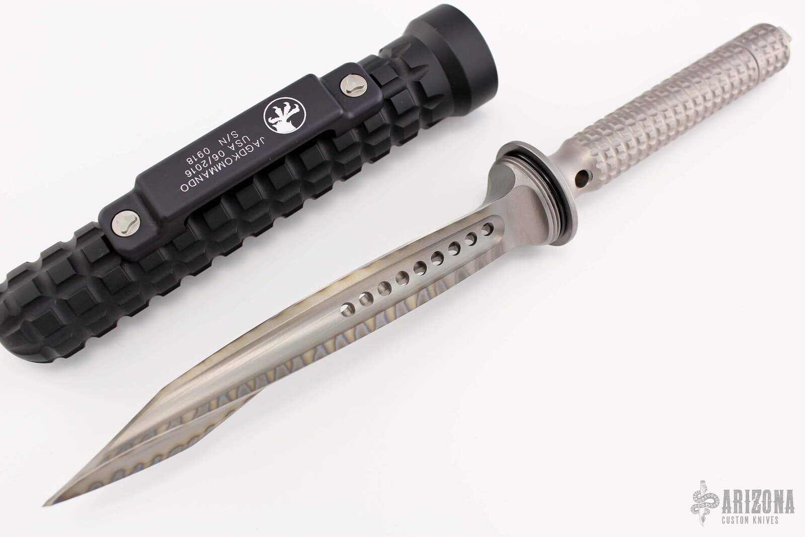 1057TI Jagdkommando Bead Blast Titanium Arizona Custom Knives