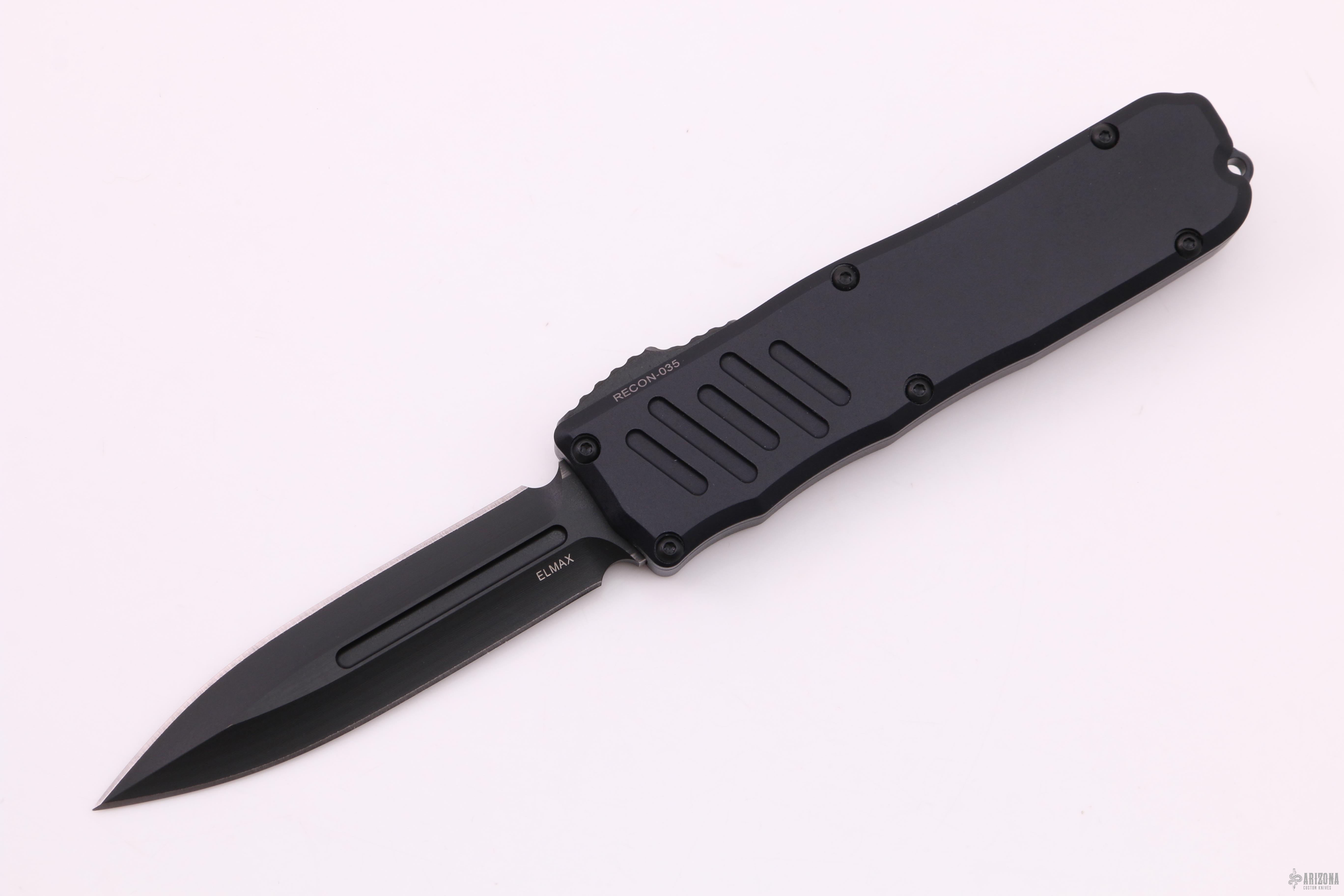 93131 Recon 035 Black Tactical D/E - Arizona Custom Knives