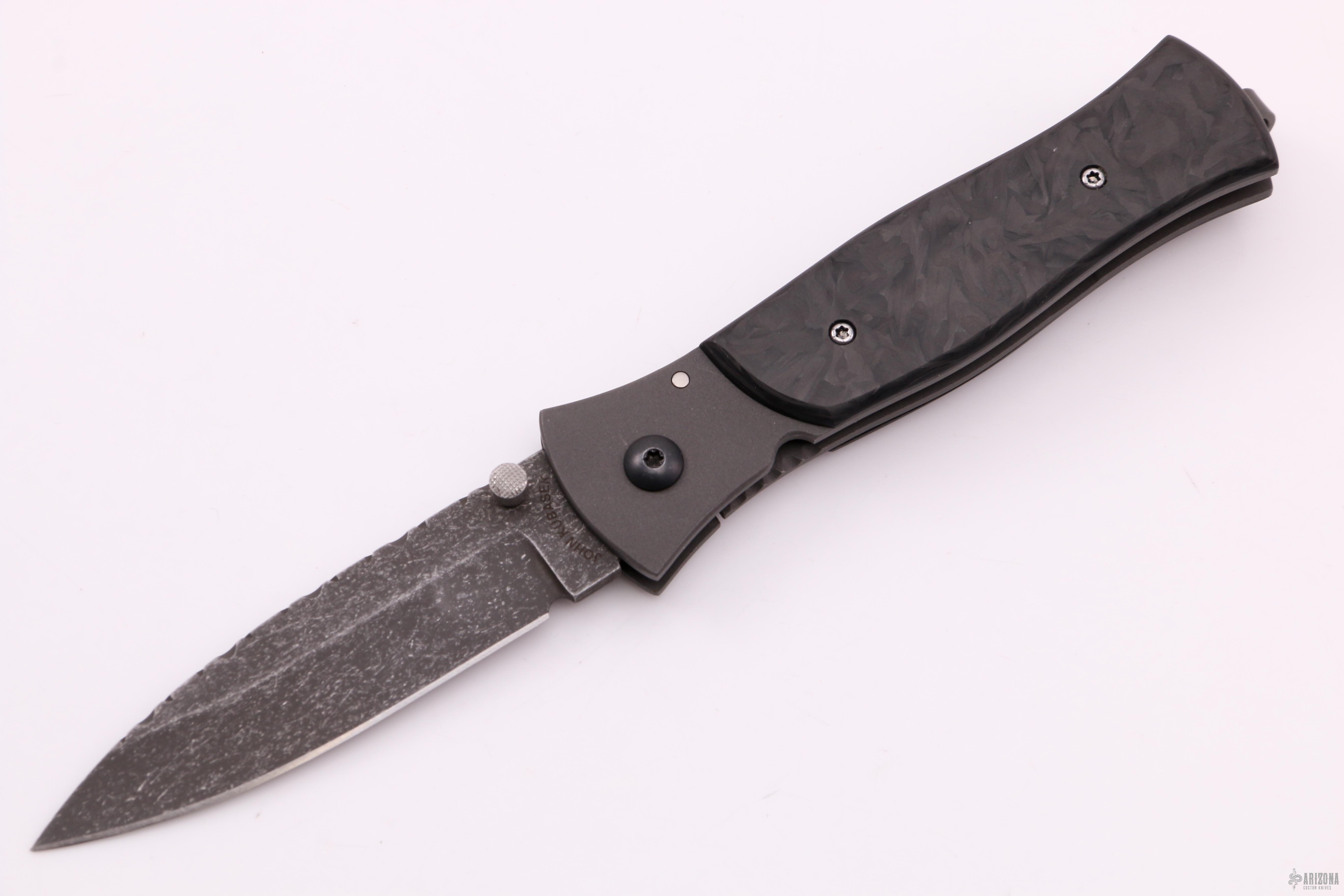 Carbon Fiber Linerlock Arizona Custom Knives