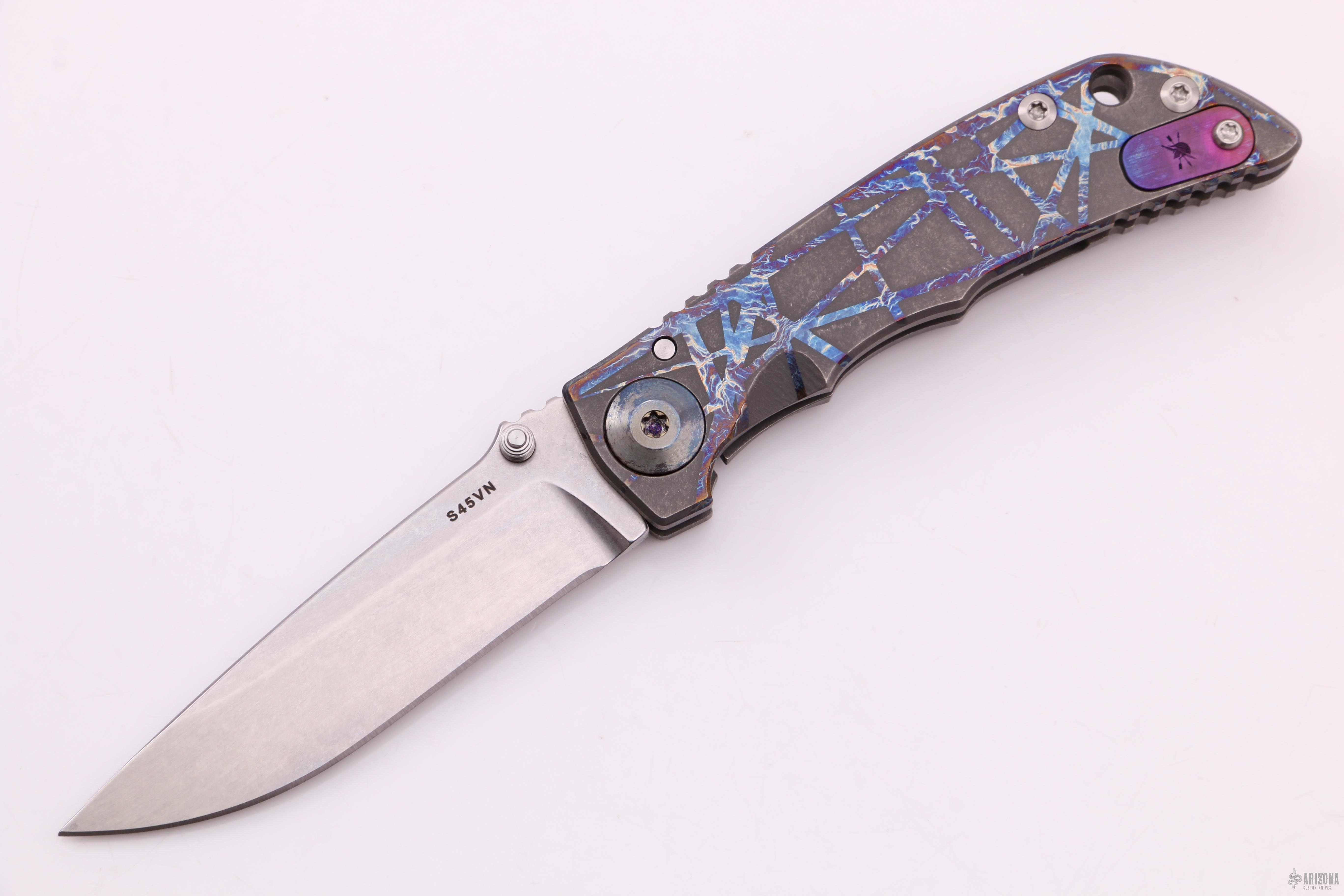 Spartan Harsey Folder 3.25 - Custom Ano - Arizona Custom Knives