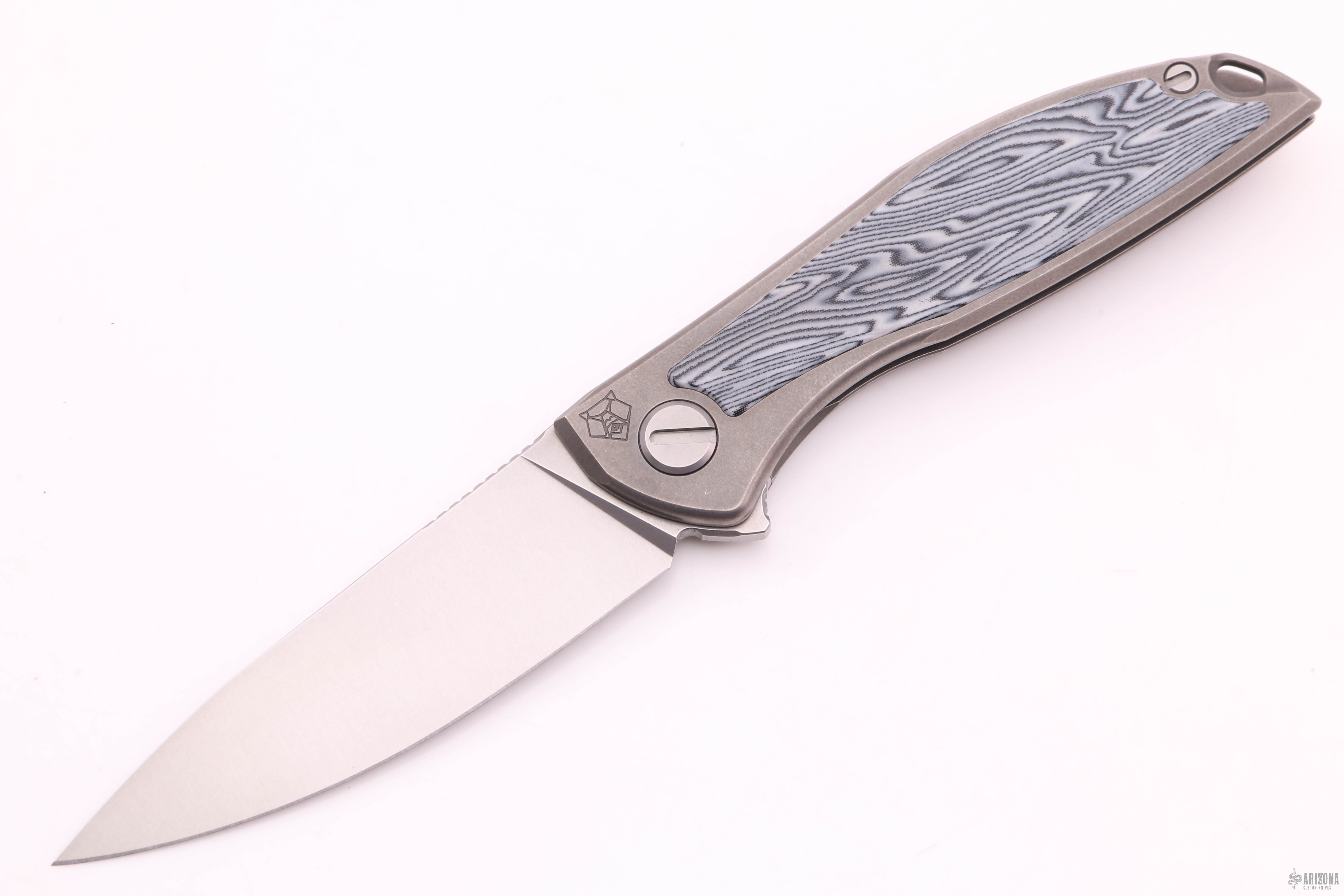 Neon NL - BLK&WHT Micarta - Arizona Custom Knives
