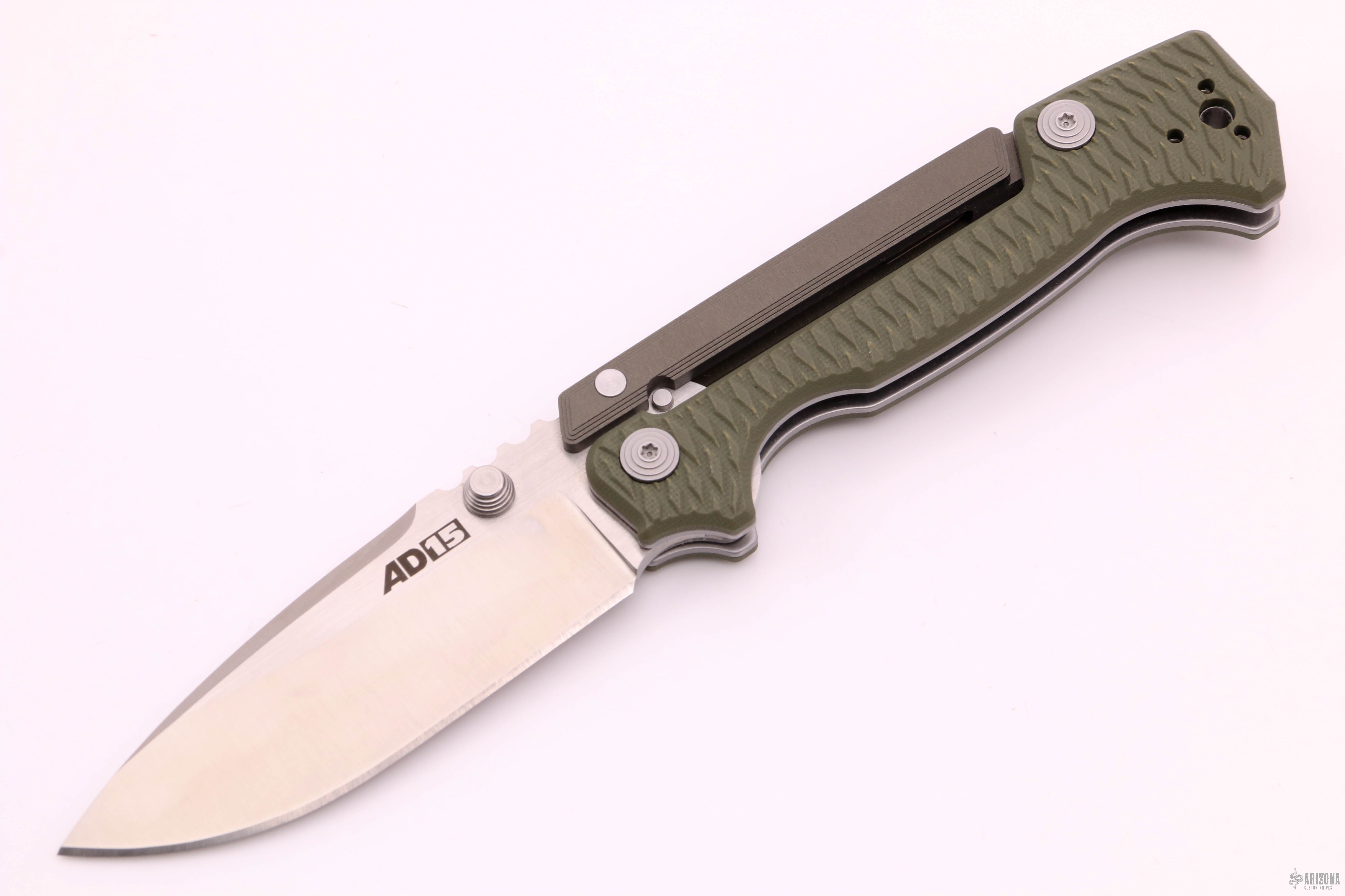 AD-15 Scorpion Lock Knife OD Green G-10 - Arizona Custom Knives