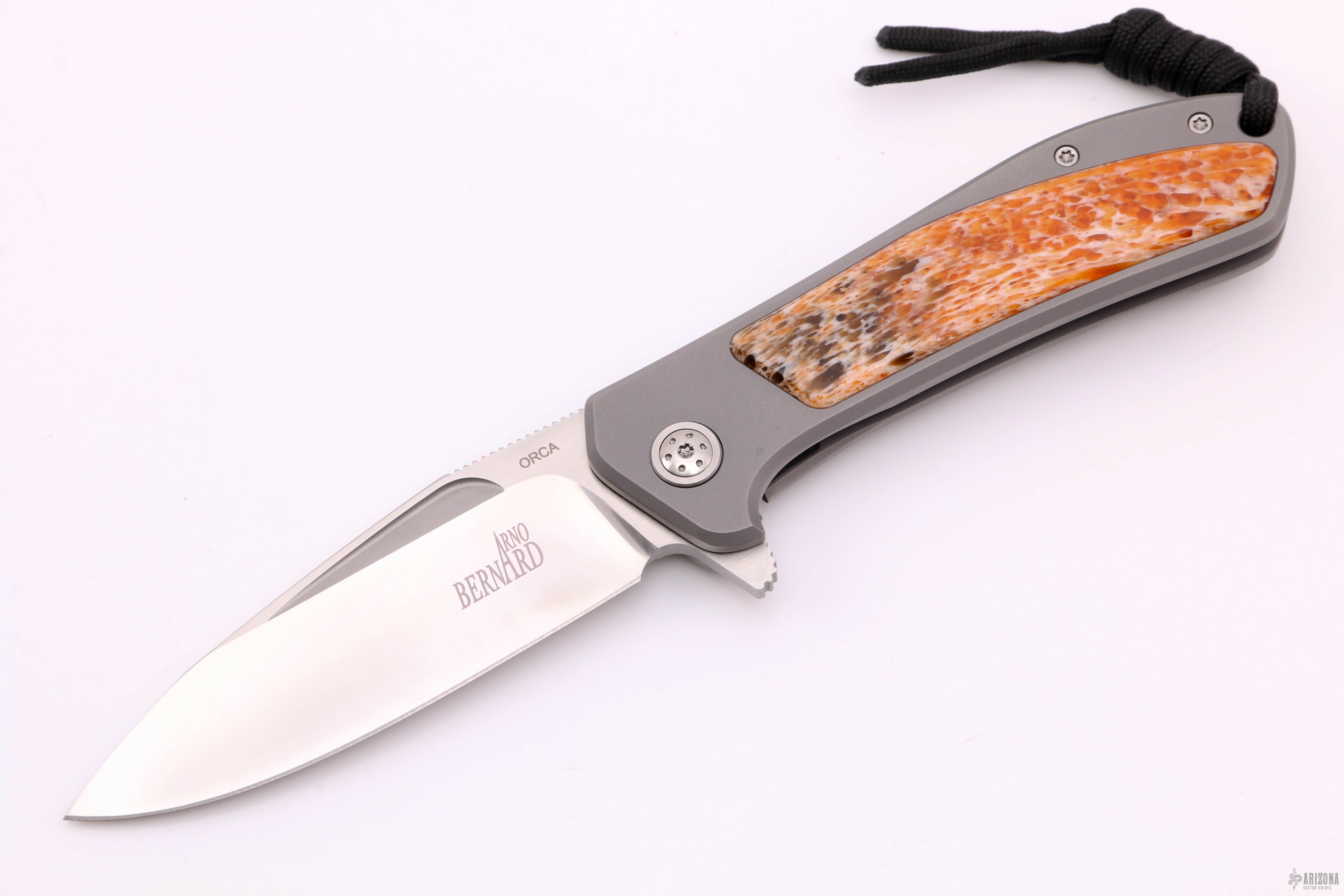Orca - Stabilized Giraffe Bone - Arizona Custom Knives