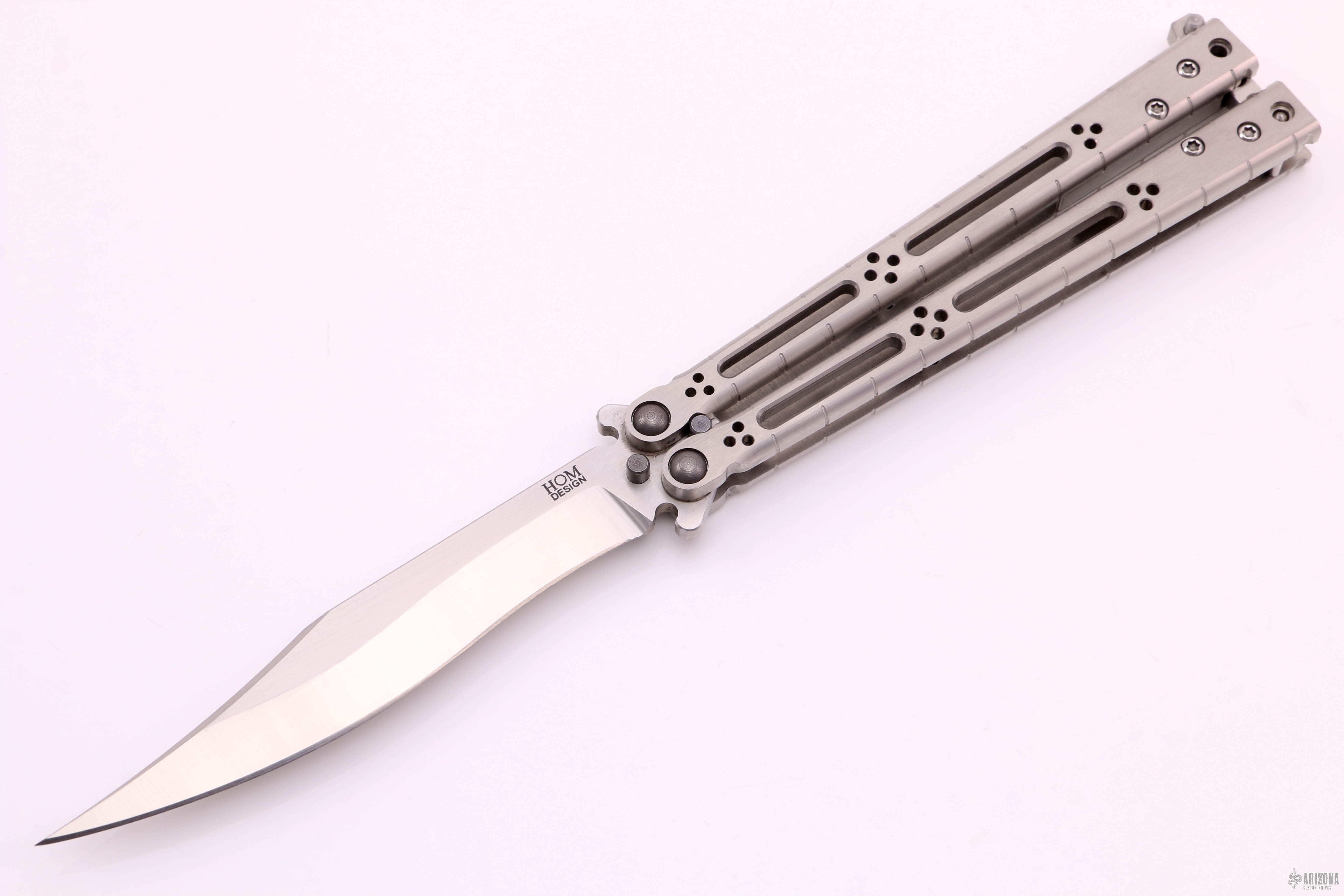 BasiliskR Balisong Titanium Arizona Custom Knives