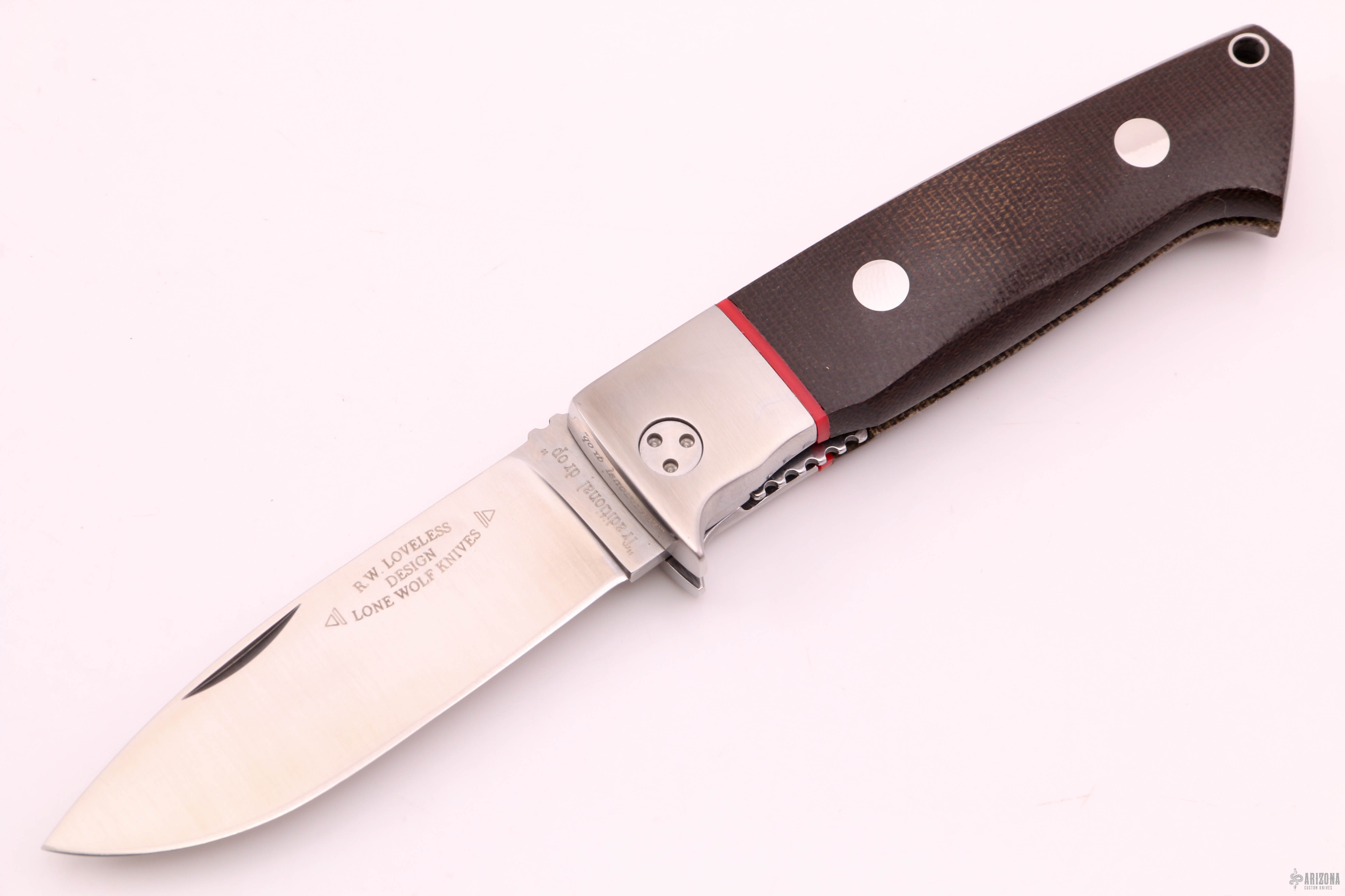 LC10400 RW Loveless Drop-Point Folder - Arizona Custom Knives