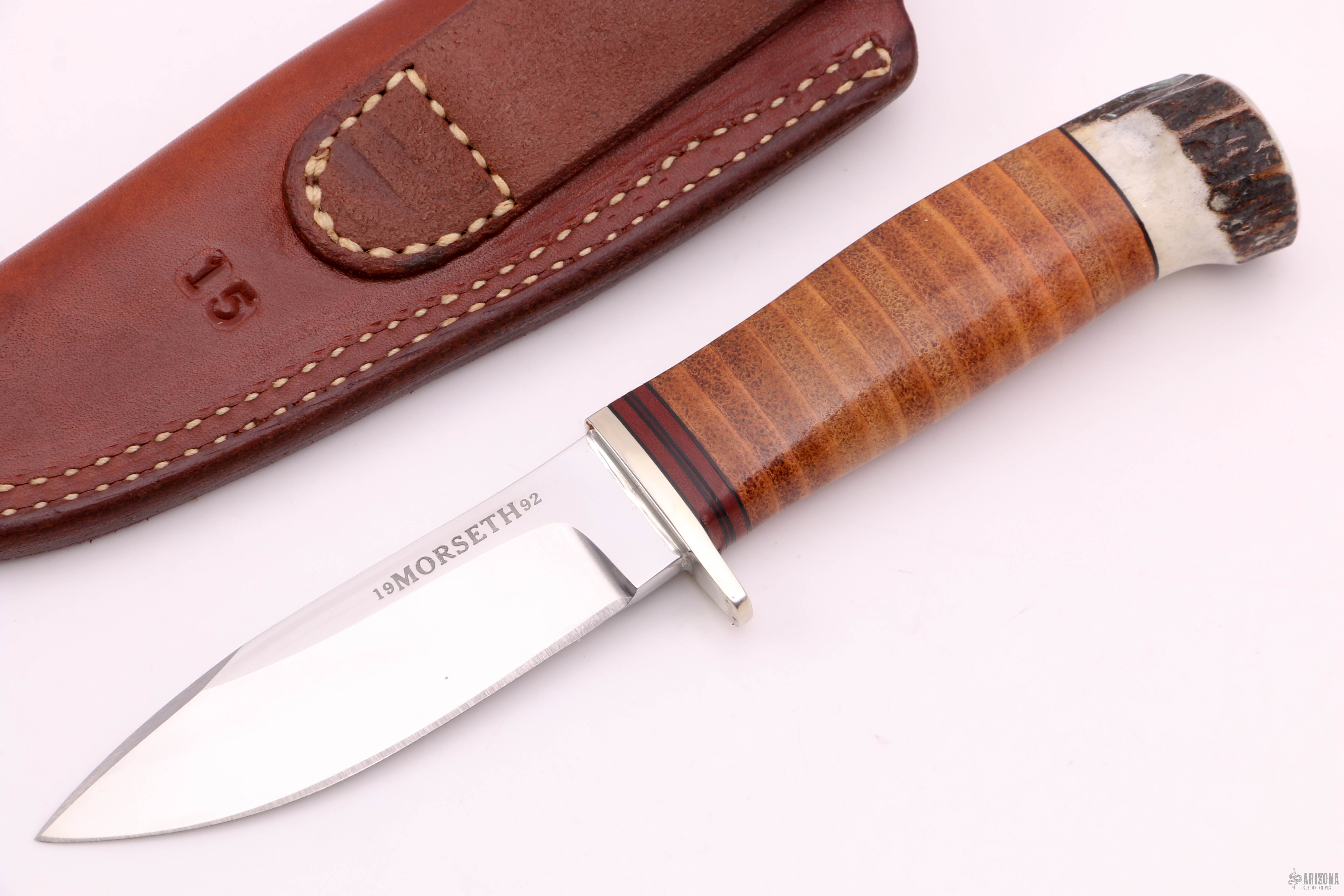 t*k様 montreux knebworth ディストーション ブースター 廃 Model 15 - Nesmuk - Laminated Blade - 1992 - Arizona Custom Knives