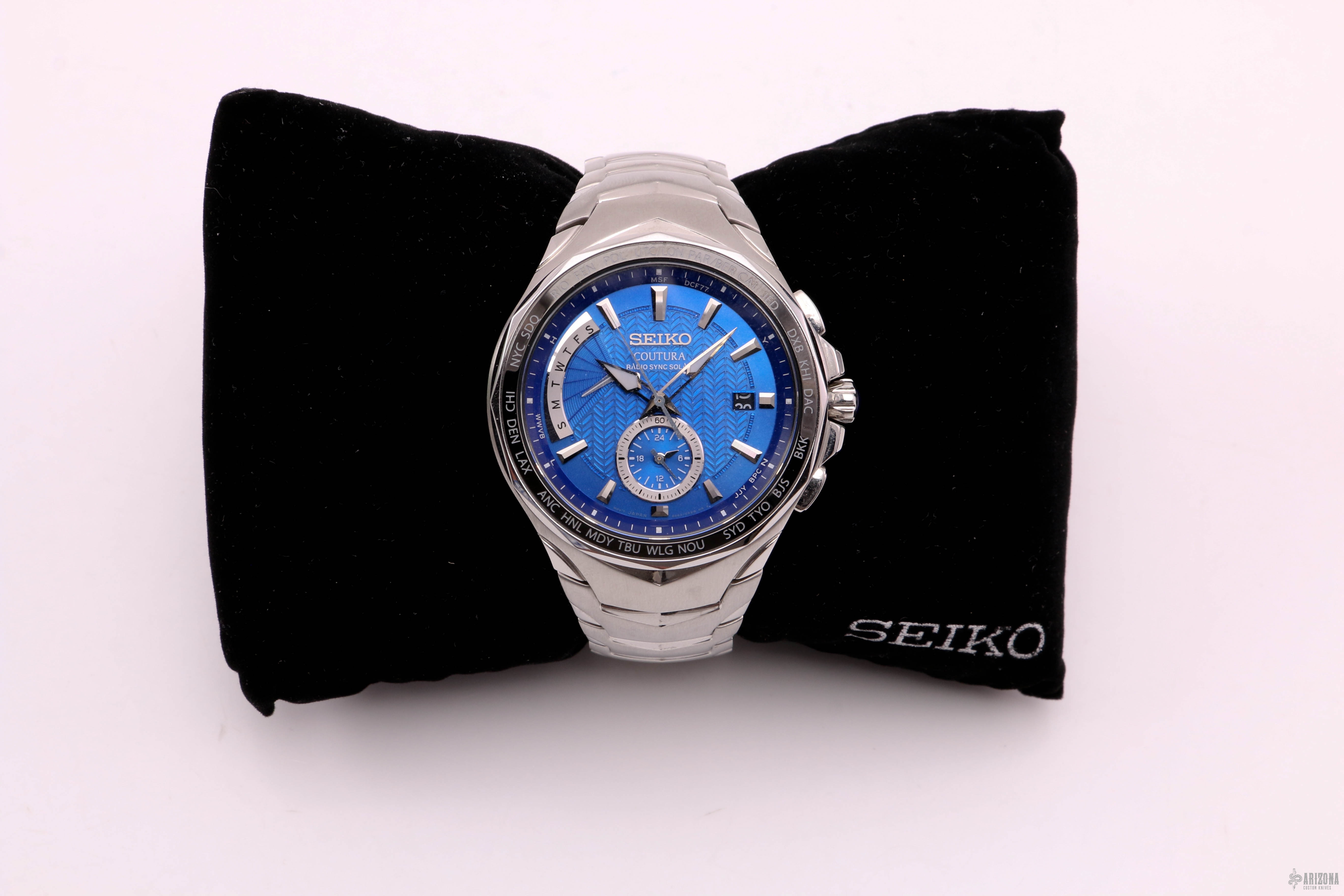 Seiko Coutura Men's Radio Sync Solar Dual Time Watch CAL. 8B63