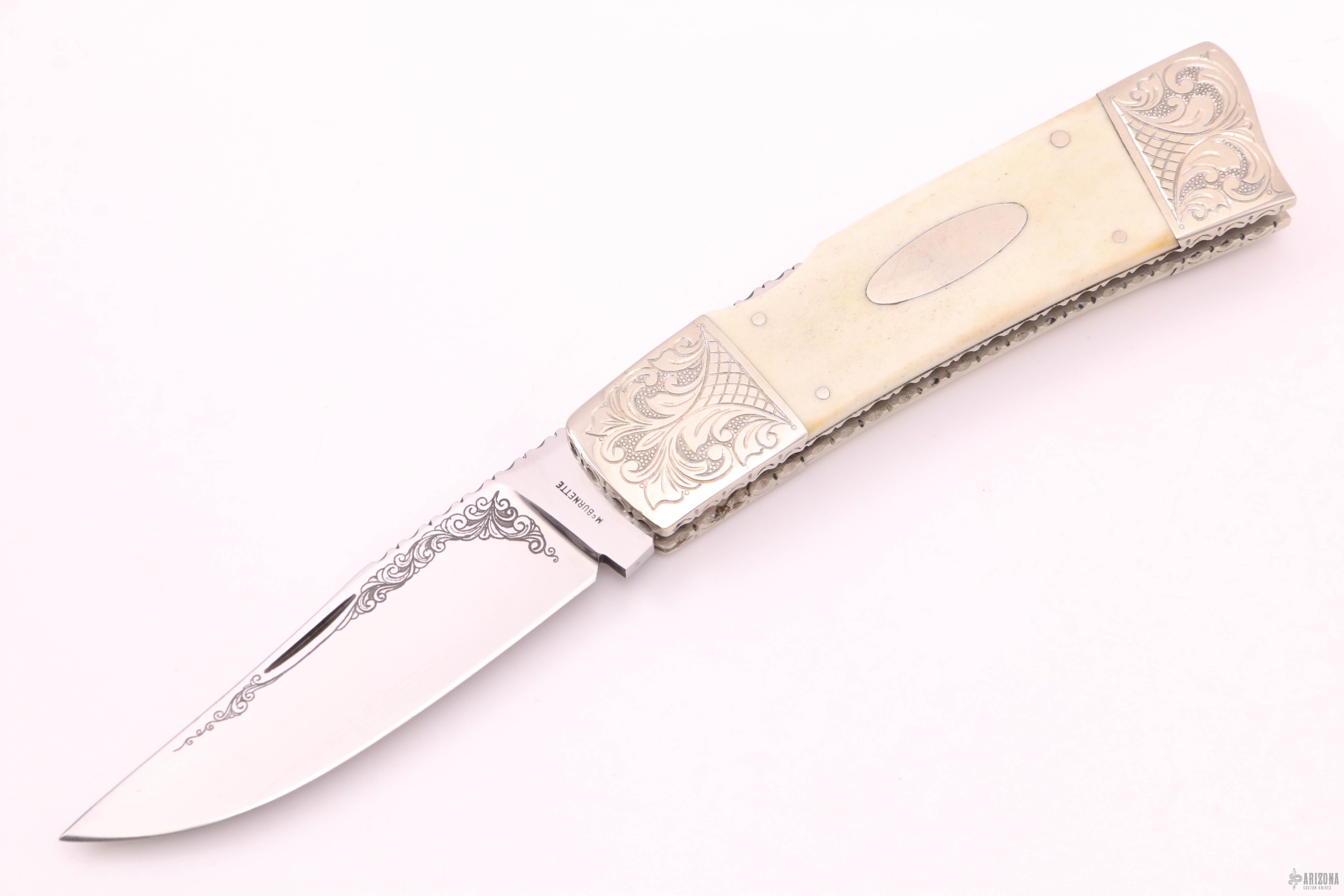 Engraved Midlock - Arizona Custom Knives