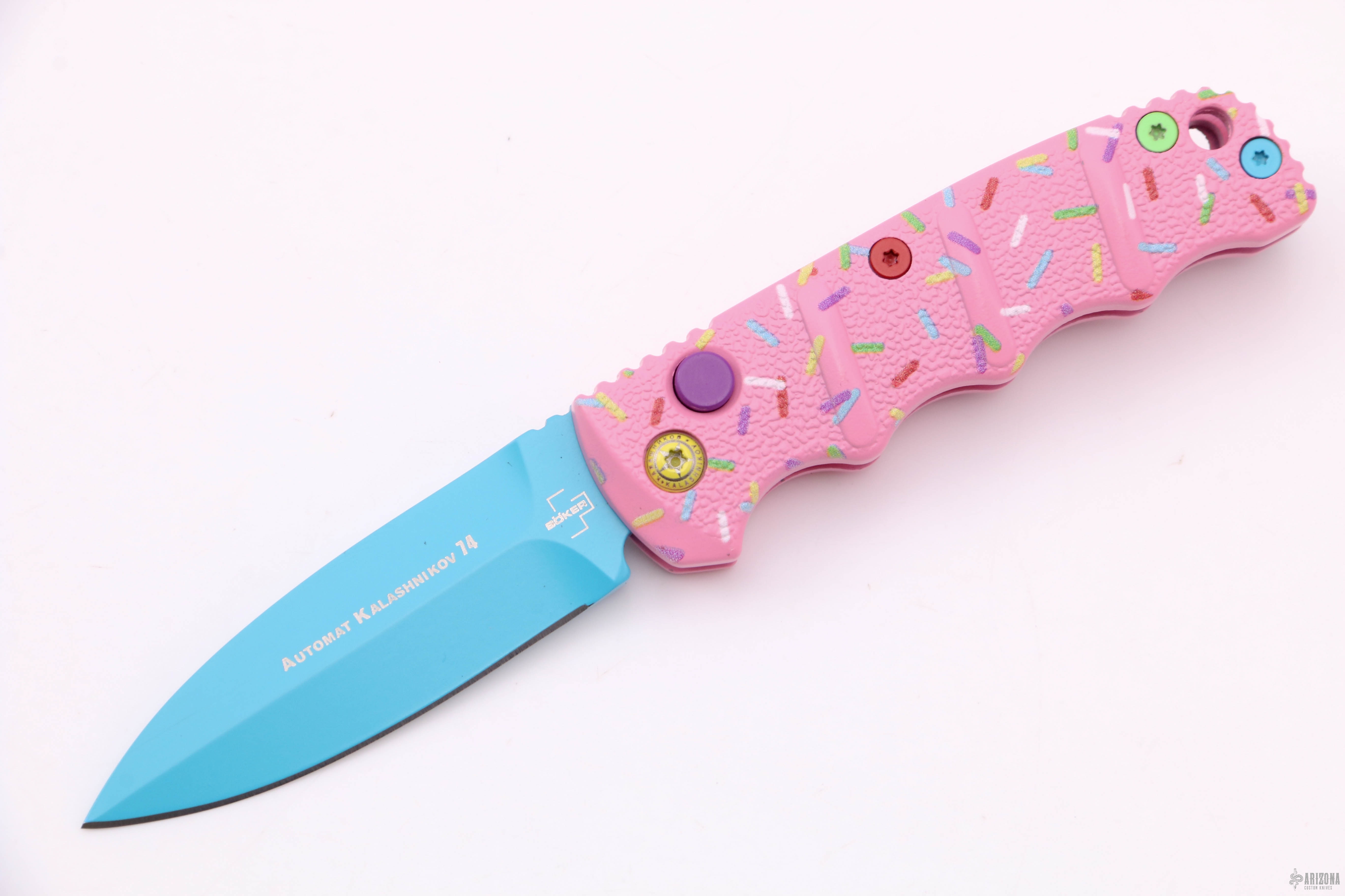 Small Dessert Warrior Kalashnikov Dagger Auto - Donut - Arizona Custom  Knives