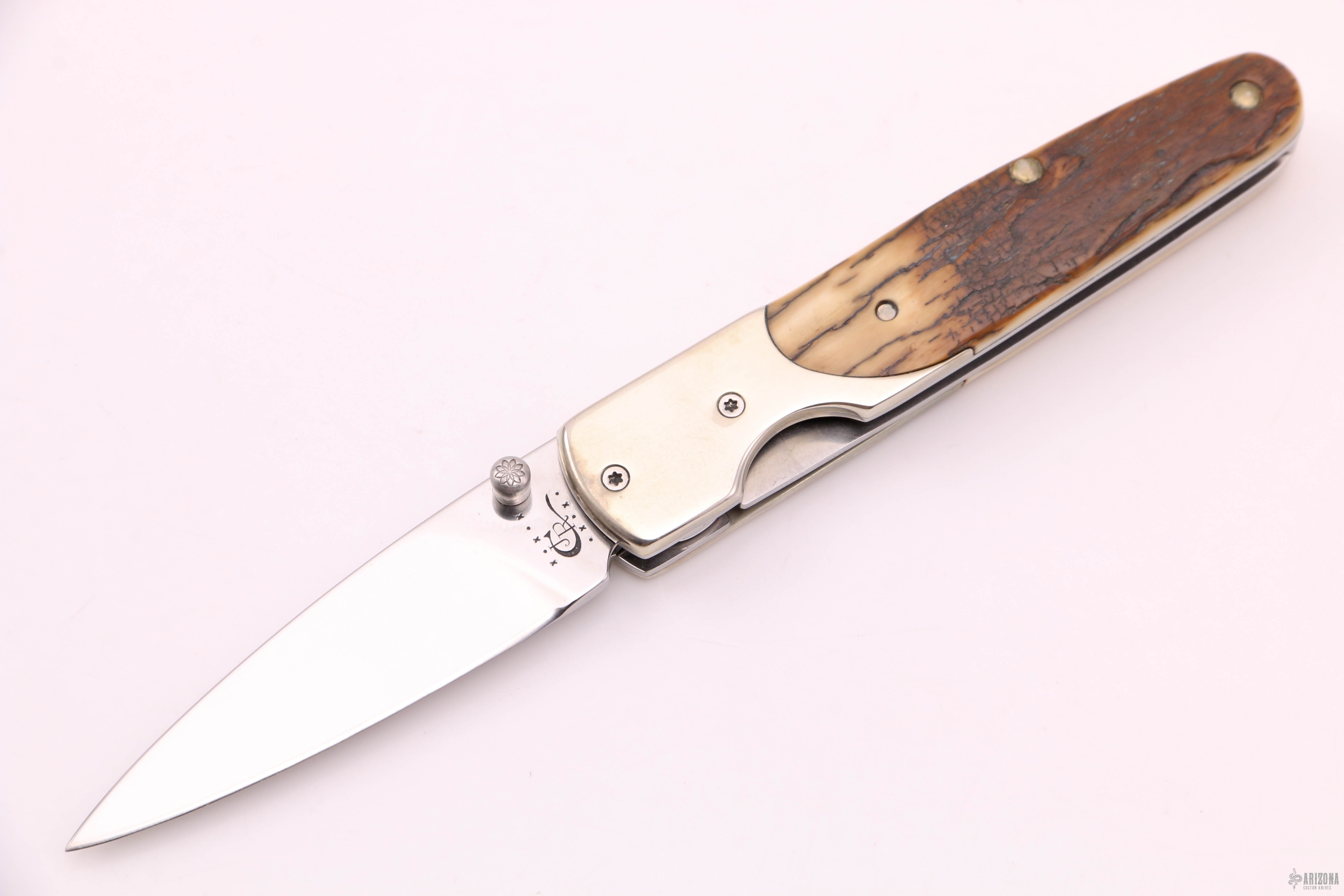 The Slimlock - Mammoth Ivory - Arizona Custom Knives