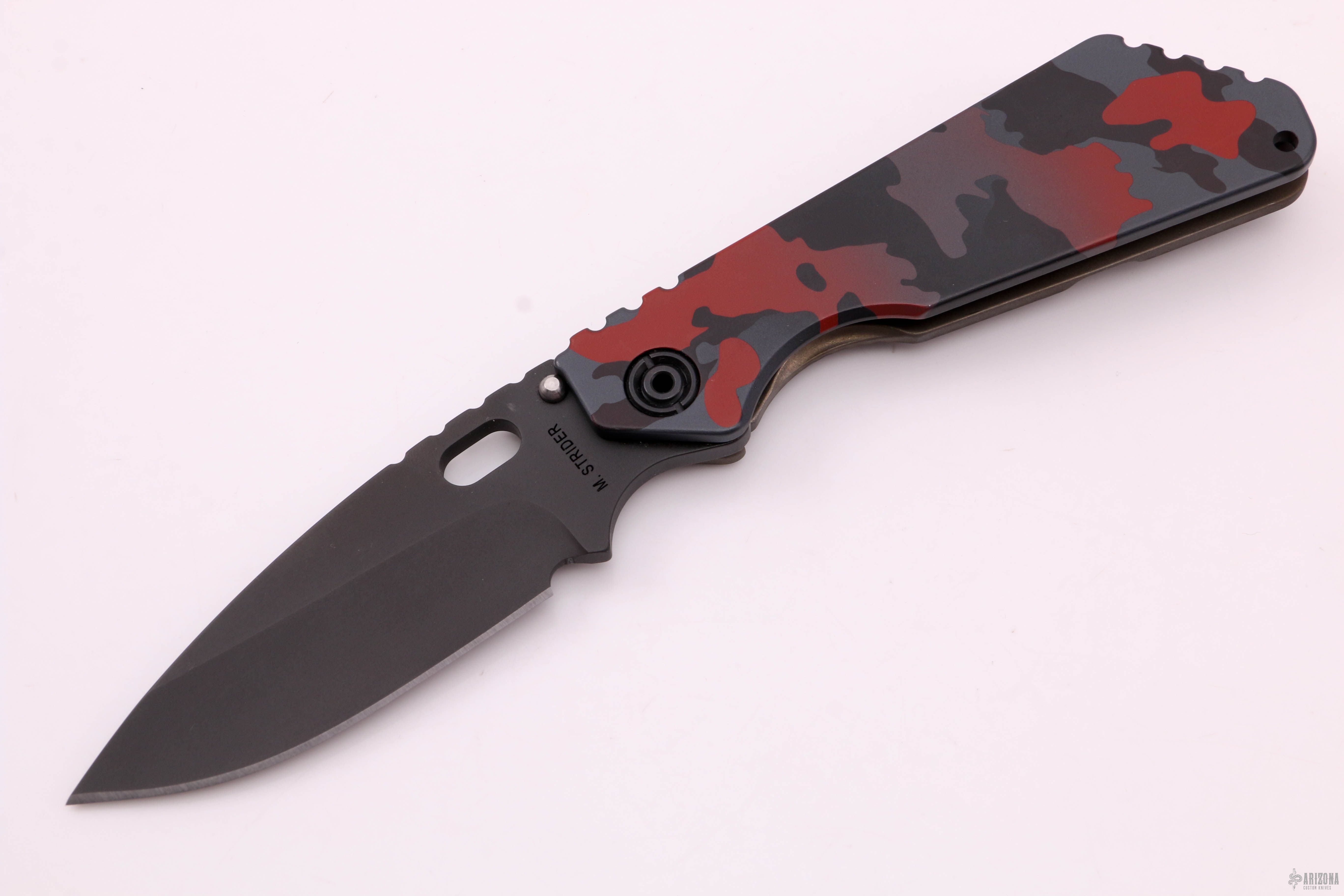 SMF Red/Black Camo | Arizona Custom Knives