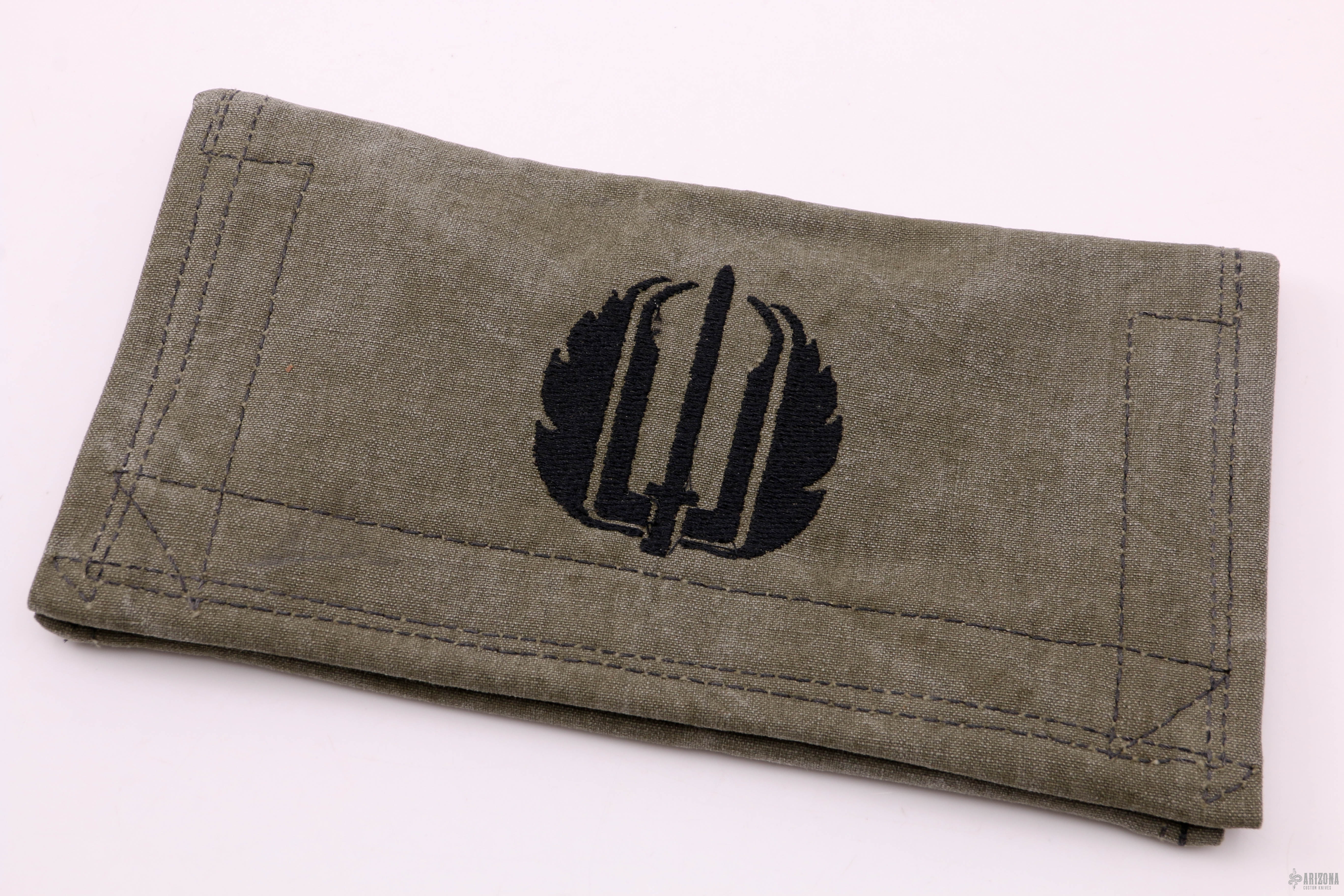 Strider Embroidered Velcro Pouch - Arizona Custom Knives