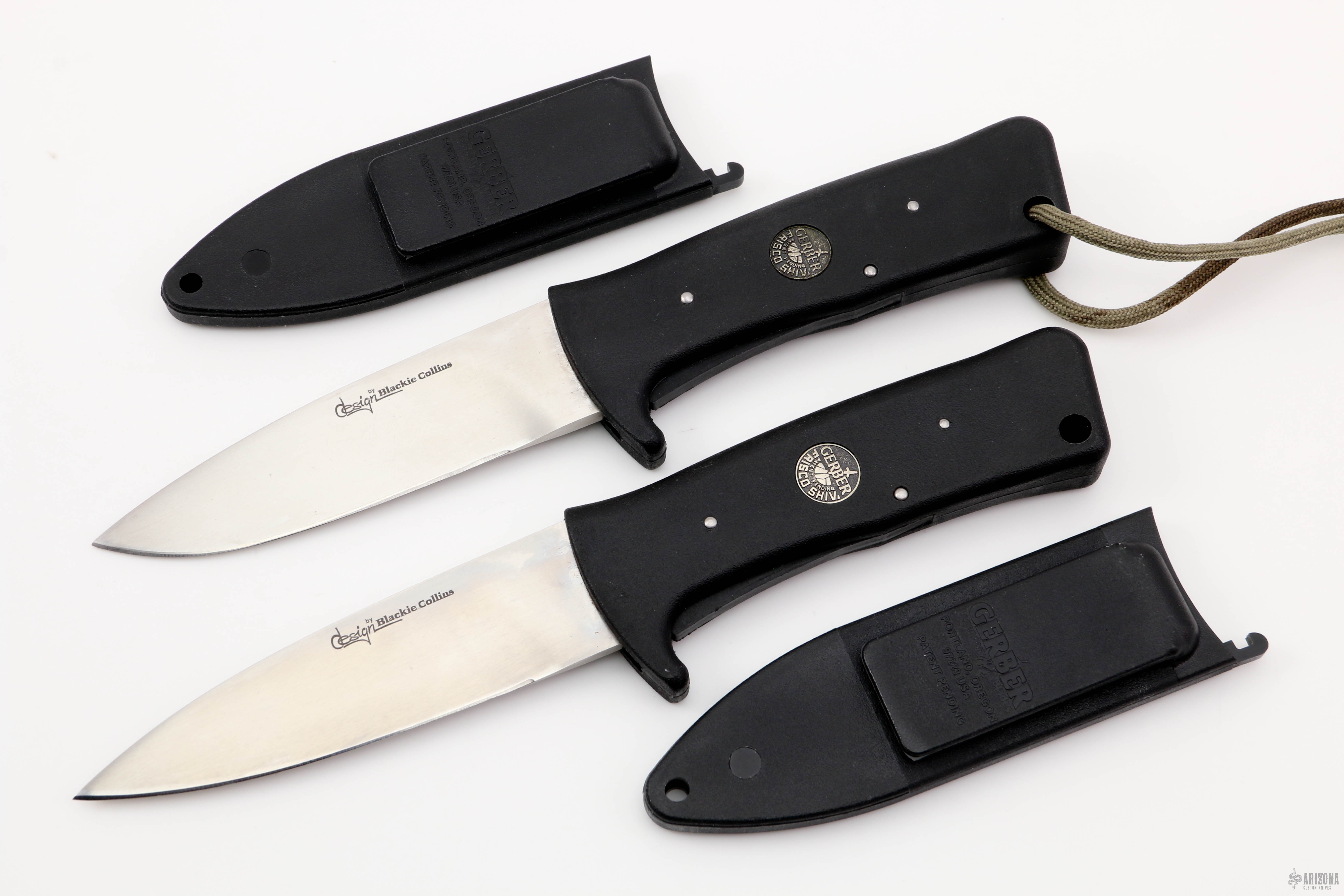 Pair of 5563 Frisco Shiv - Model 13 Single Edge Drop Point 