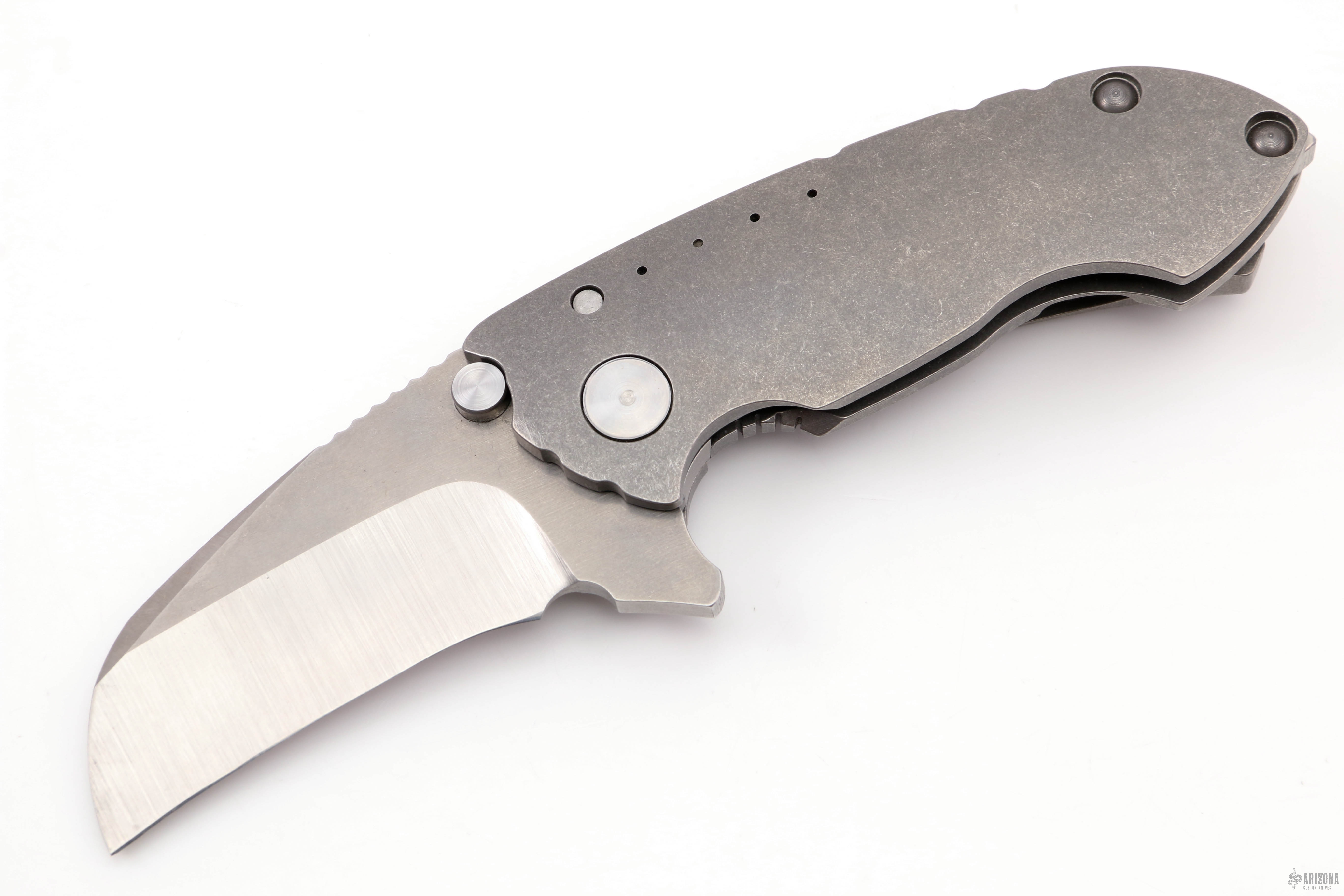 S-90 Full Ti Flipper - Hawkbill - Arizona Custom Knives