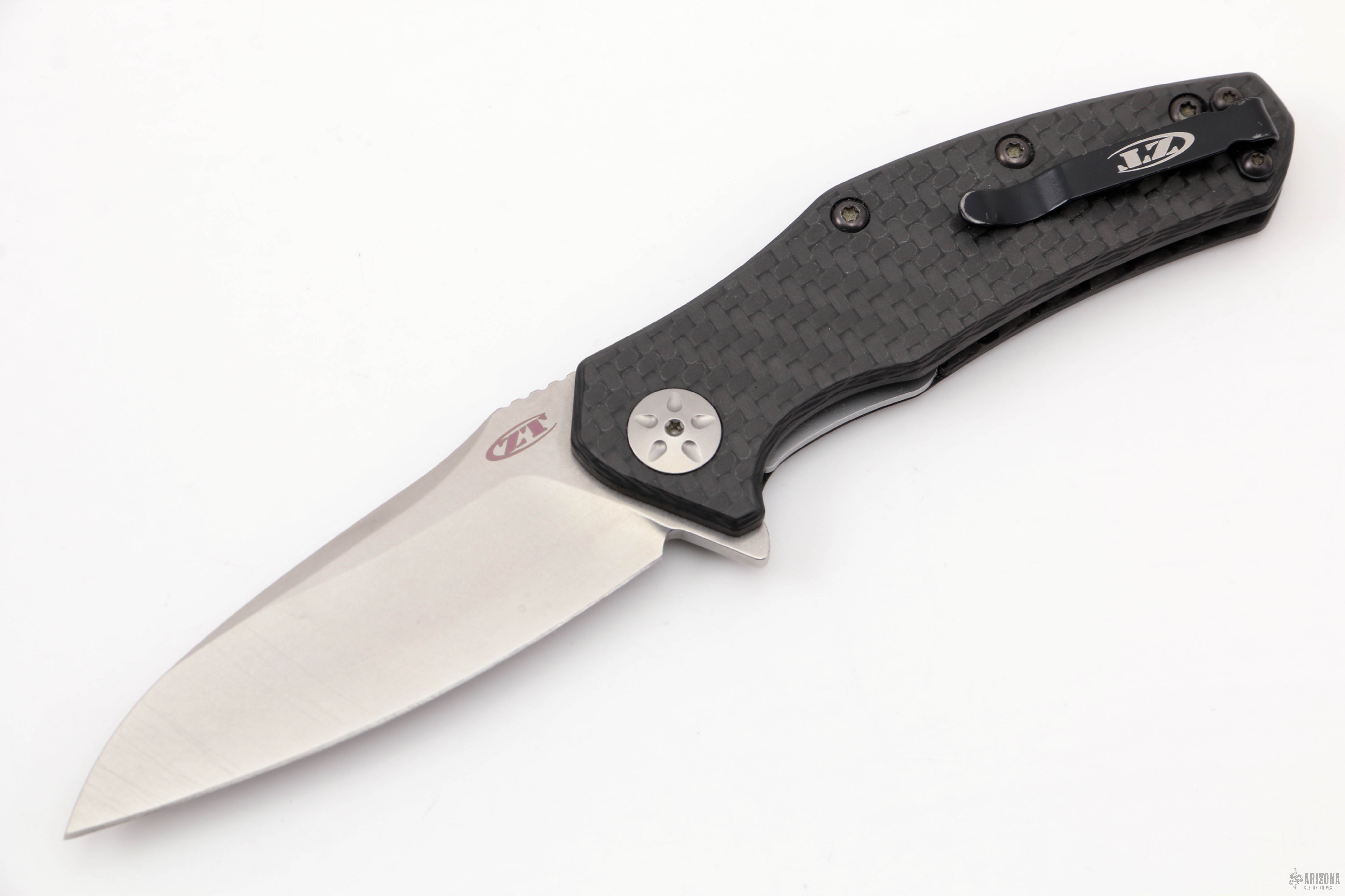 0770CF ZT Folder - Assised - Carbon FIber - Arizona Custom Knives