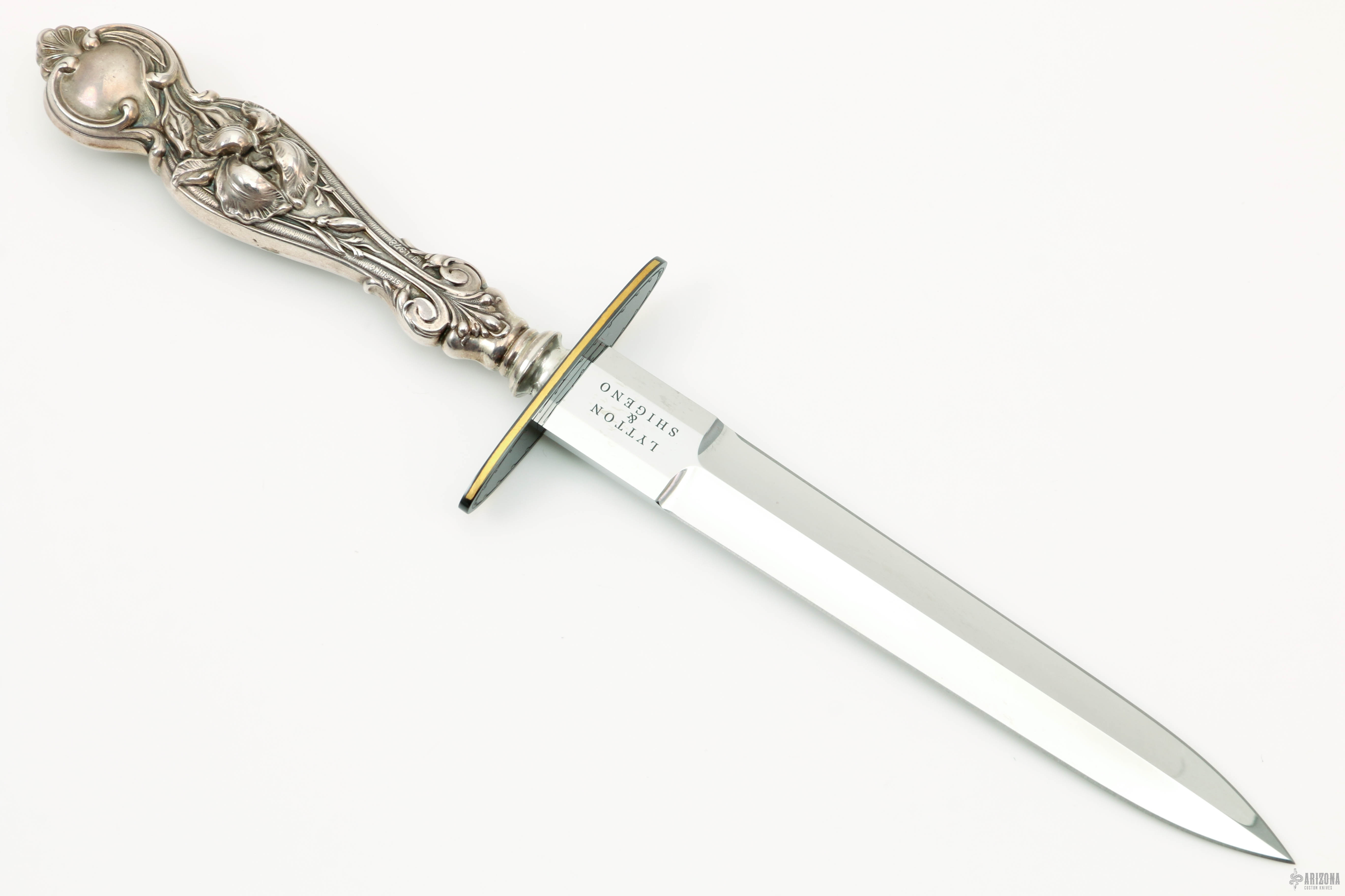 Antique English Sterling Silver Dagger - Arizona Custom Knives