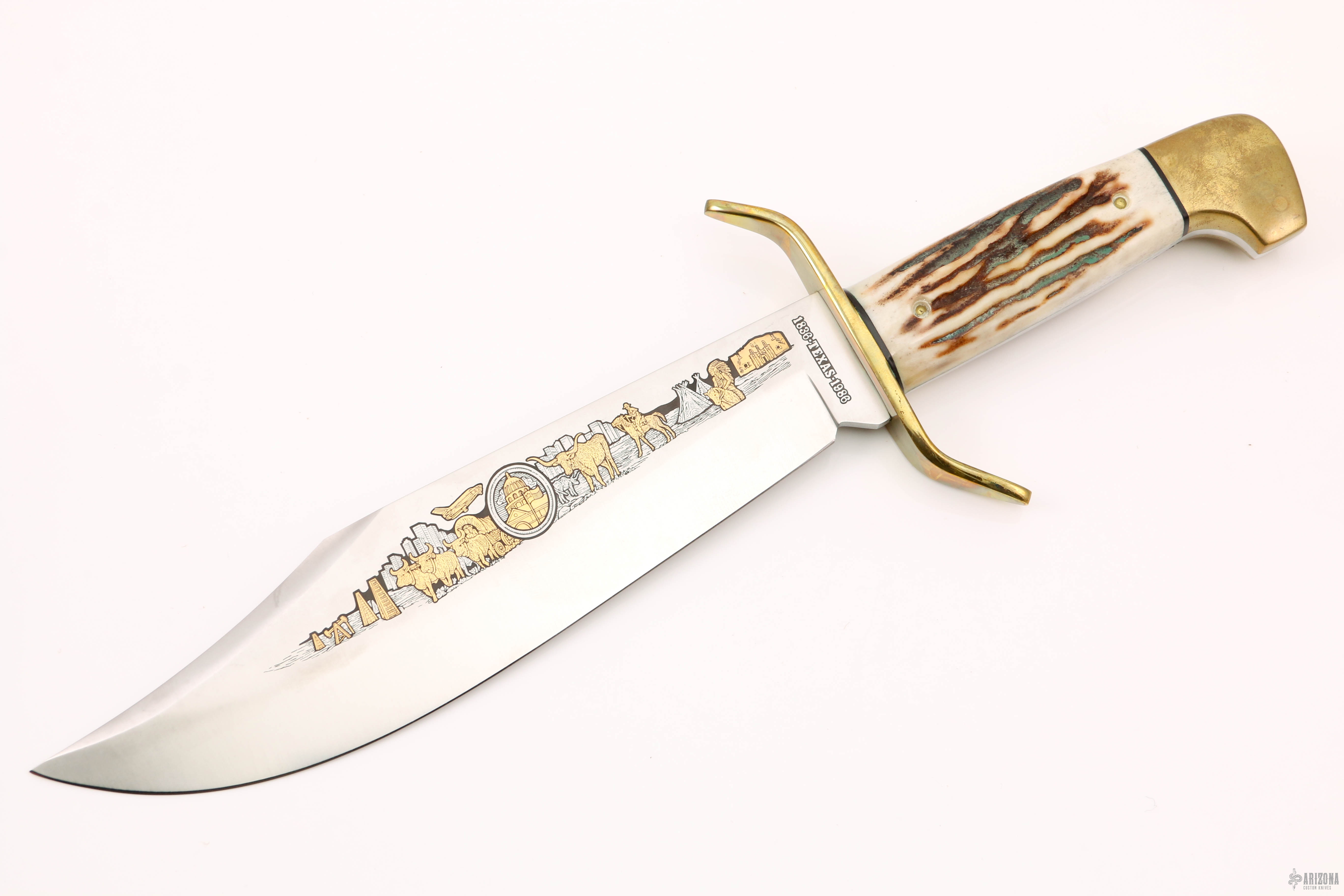 W49 Bowie 18361986 TEXAS 1 of 15000 Arizona Custom Knives
