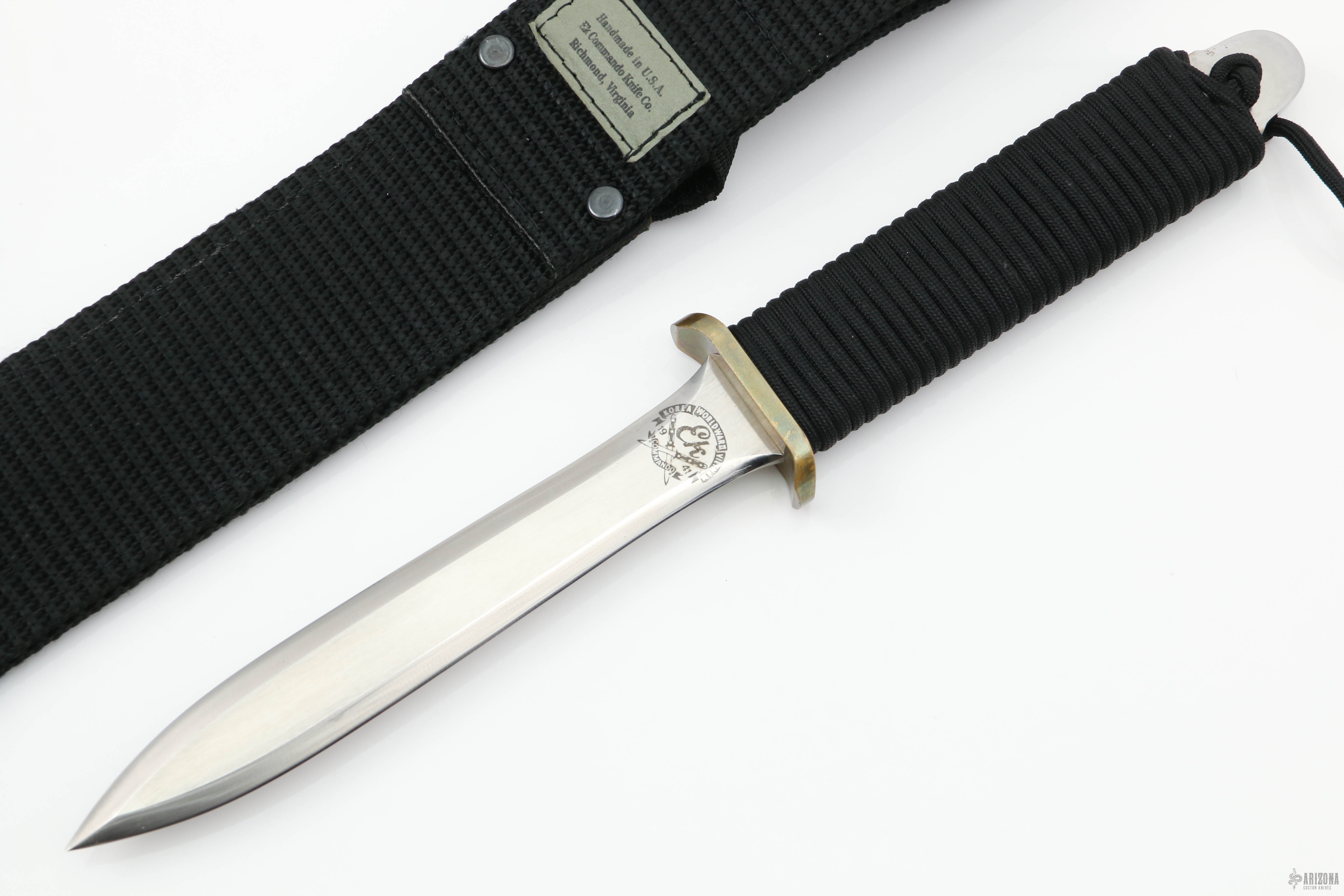 EK.Knifeハンドメイドカスタム、専用GIベルト付きMADEIN.USA PB-4 - Arizona Custom Knives