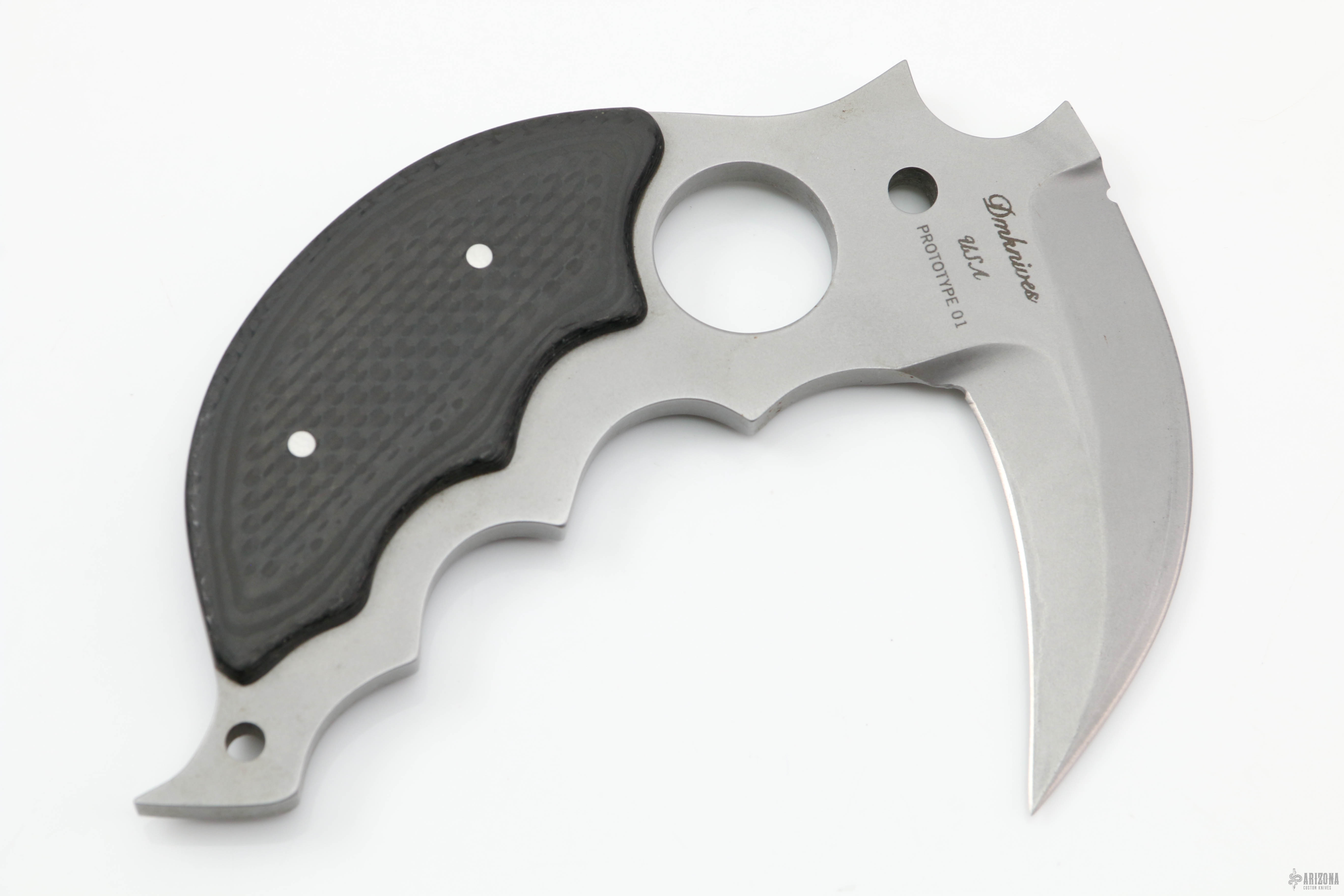 KarambitDouble Edged Prototype 01 Arizona Custom Knives