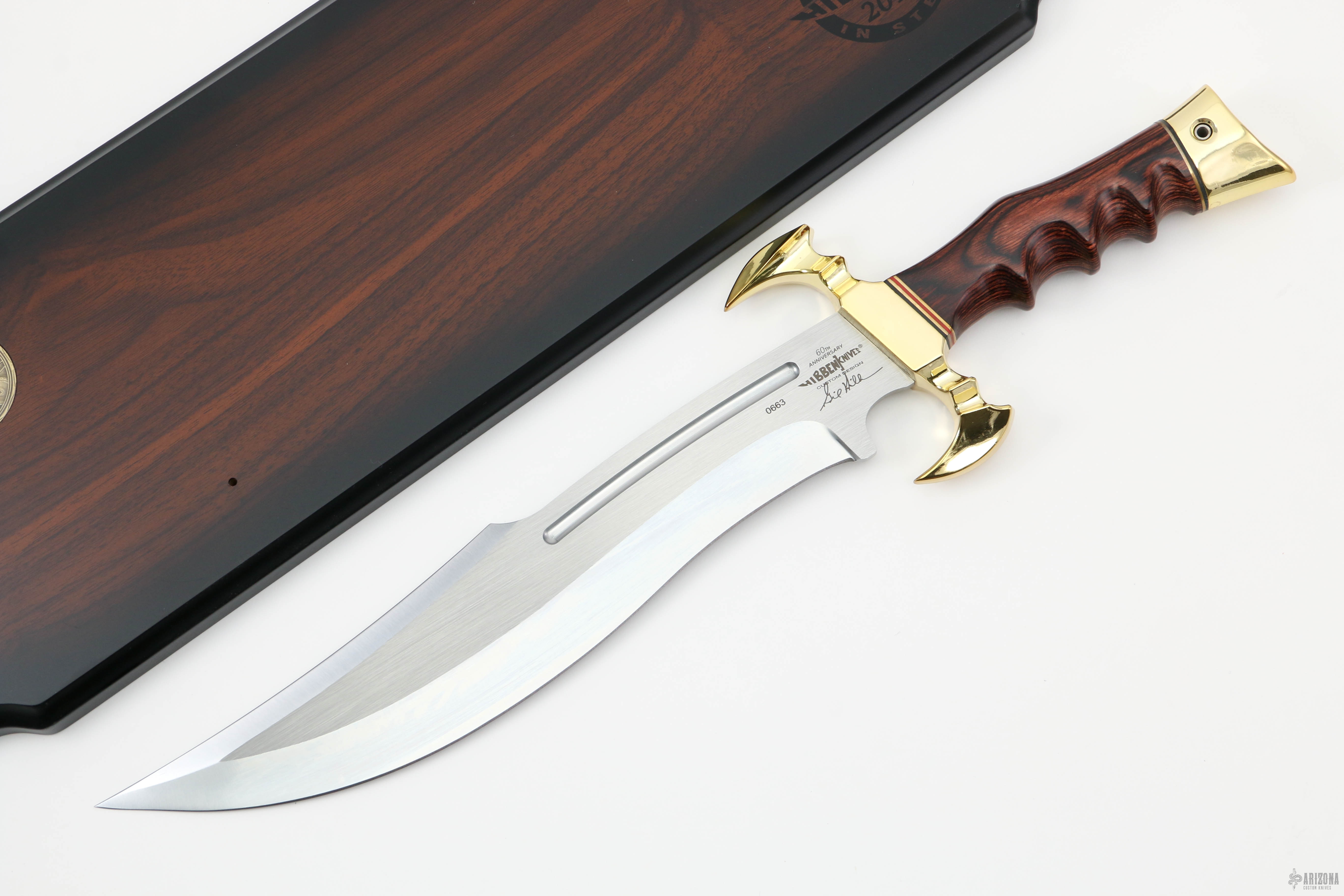 Gil Hibben 60TH Anniversary Hibben Legend Bowie Knife - Arizona