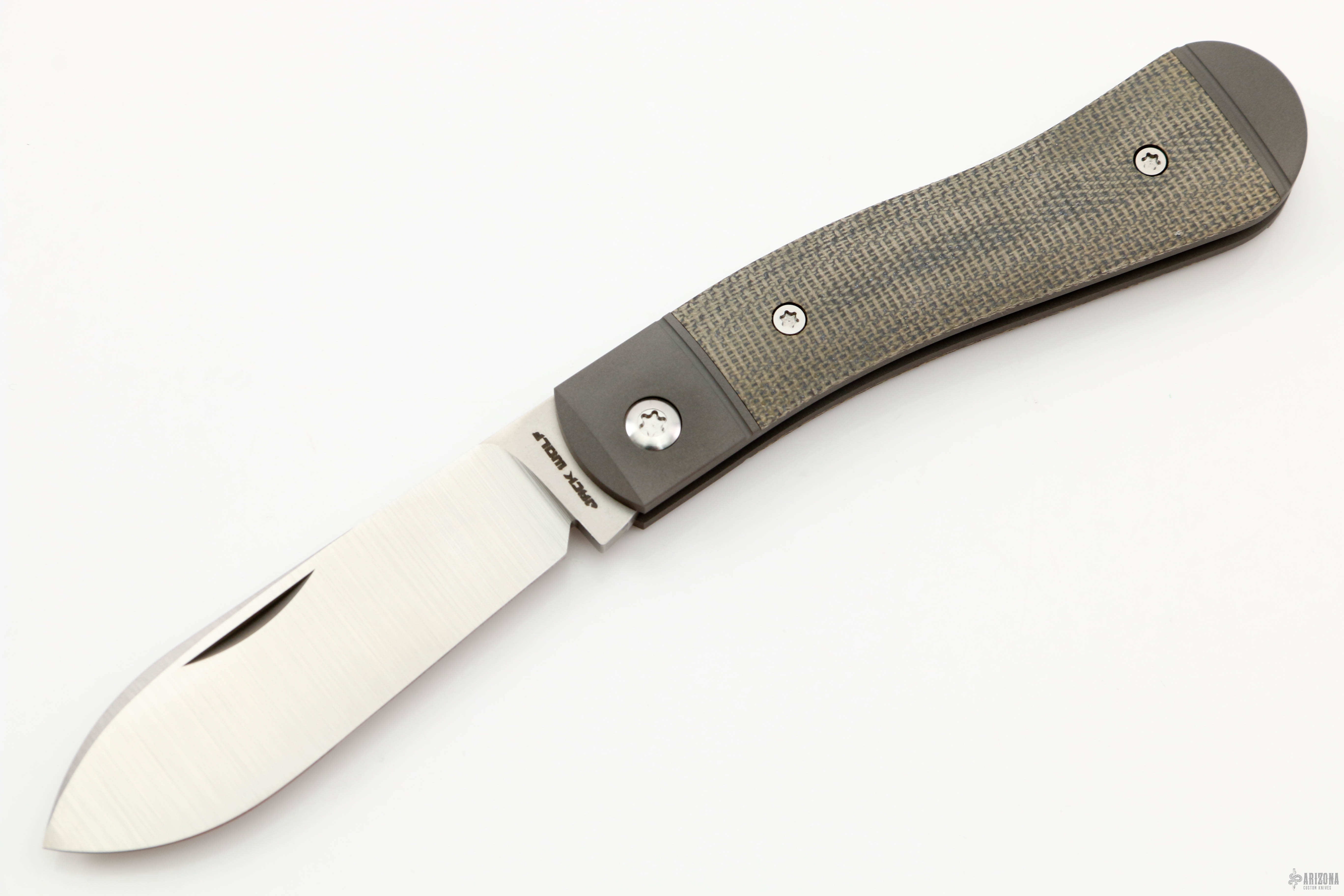 K9 Jack - Green Canvas Micarta - Arizona Custom Knives