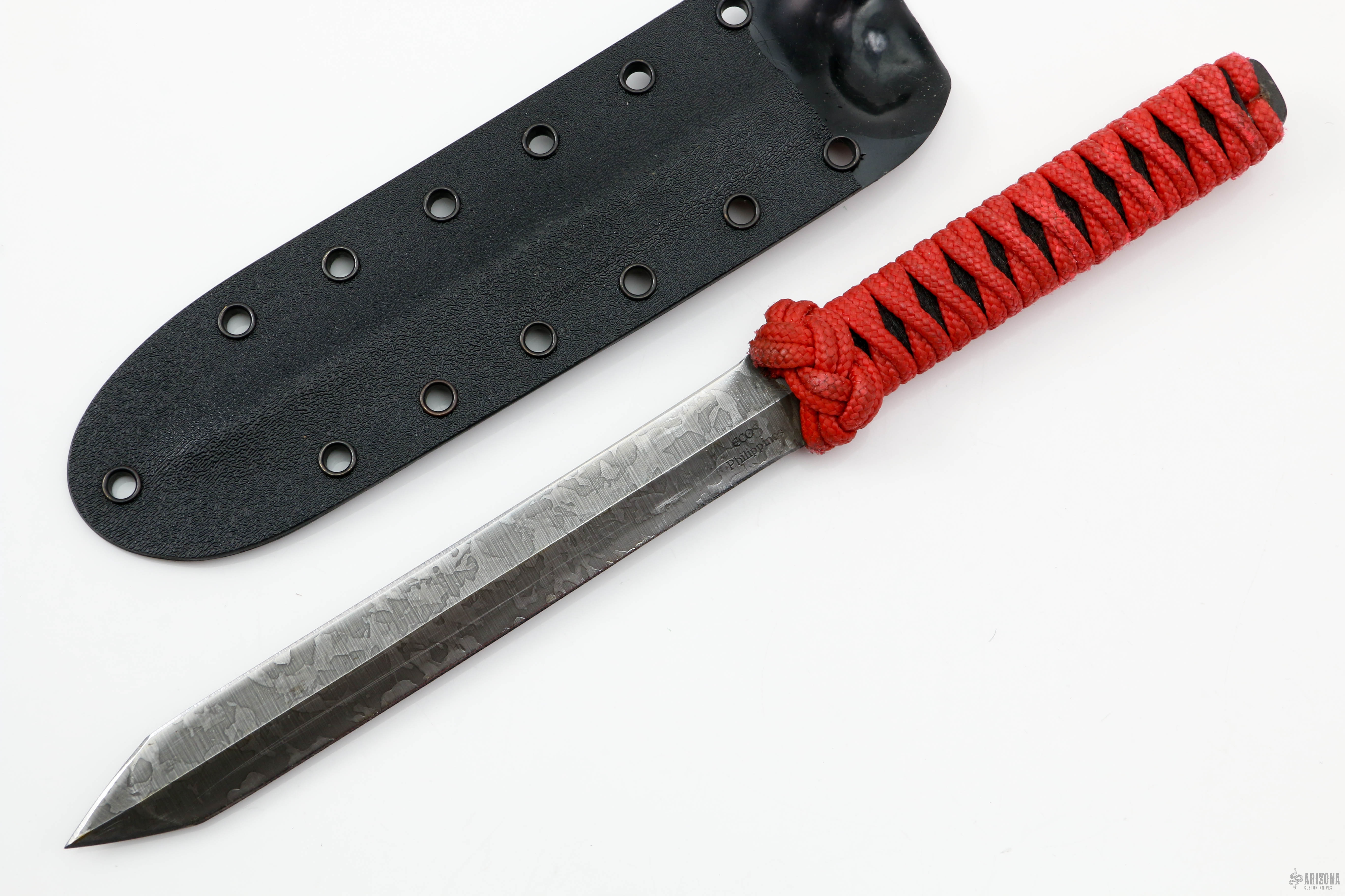 Dagger With Rope Japanese Cord Wrapped Dagger - Arizona Custom Knives