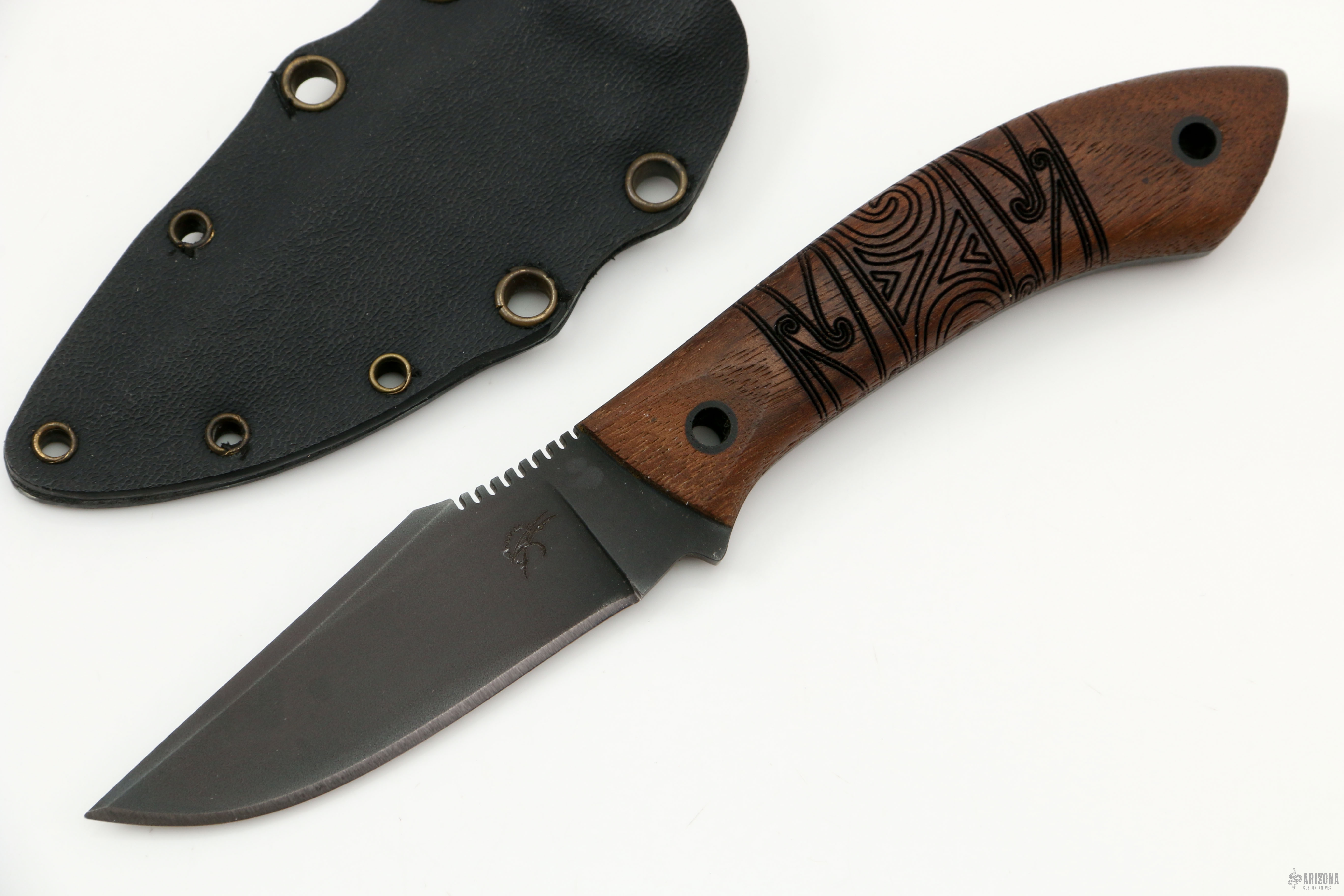 Knight Everycarry - Walnut Tribal - Arizona Custom Knives