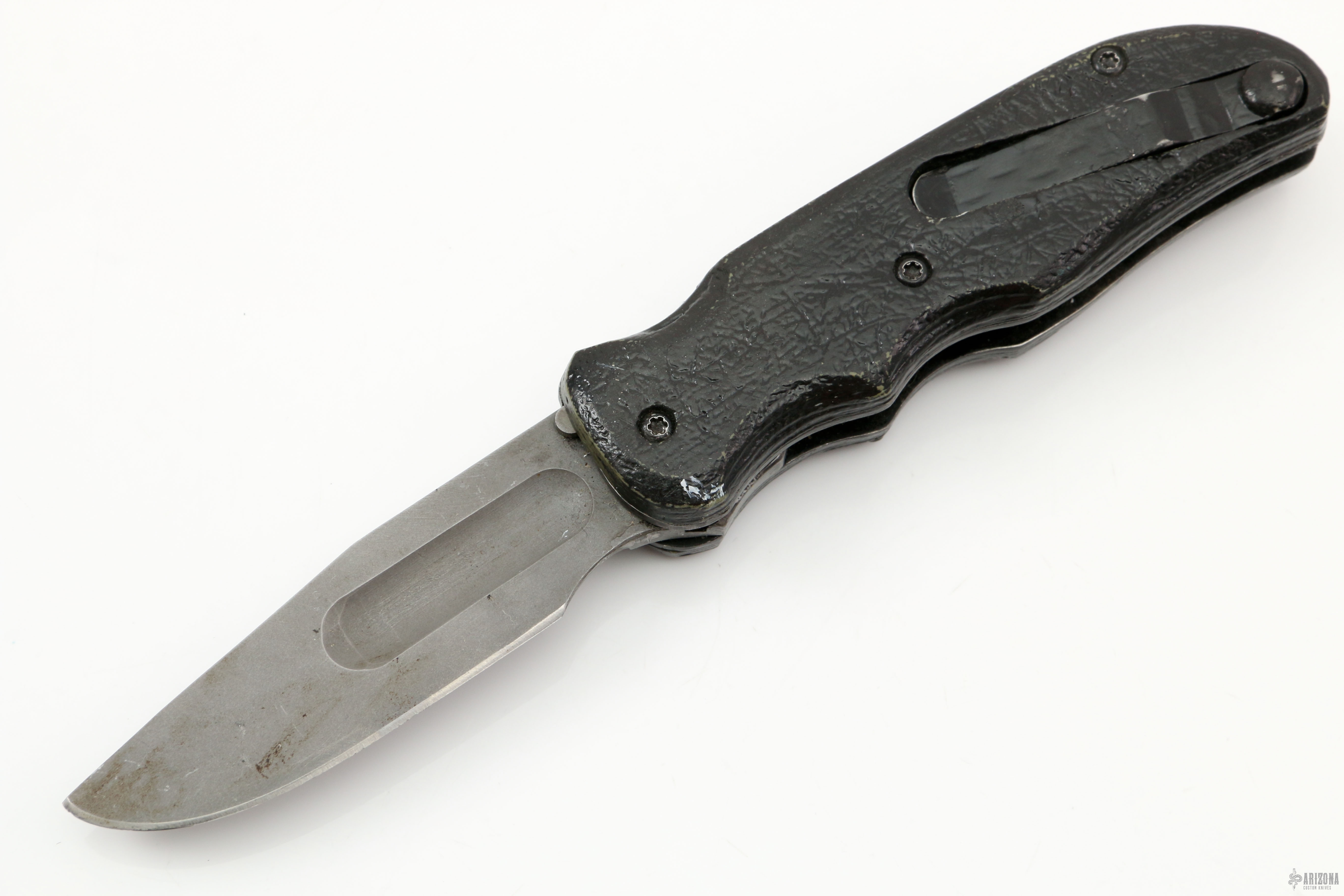 Small Auto Spring Knife Side Opening Auto w/ Spring Clip - Arizona Custom Knives