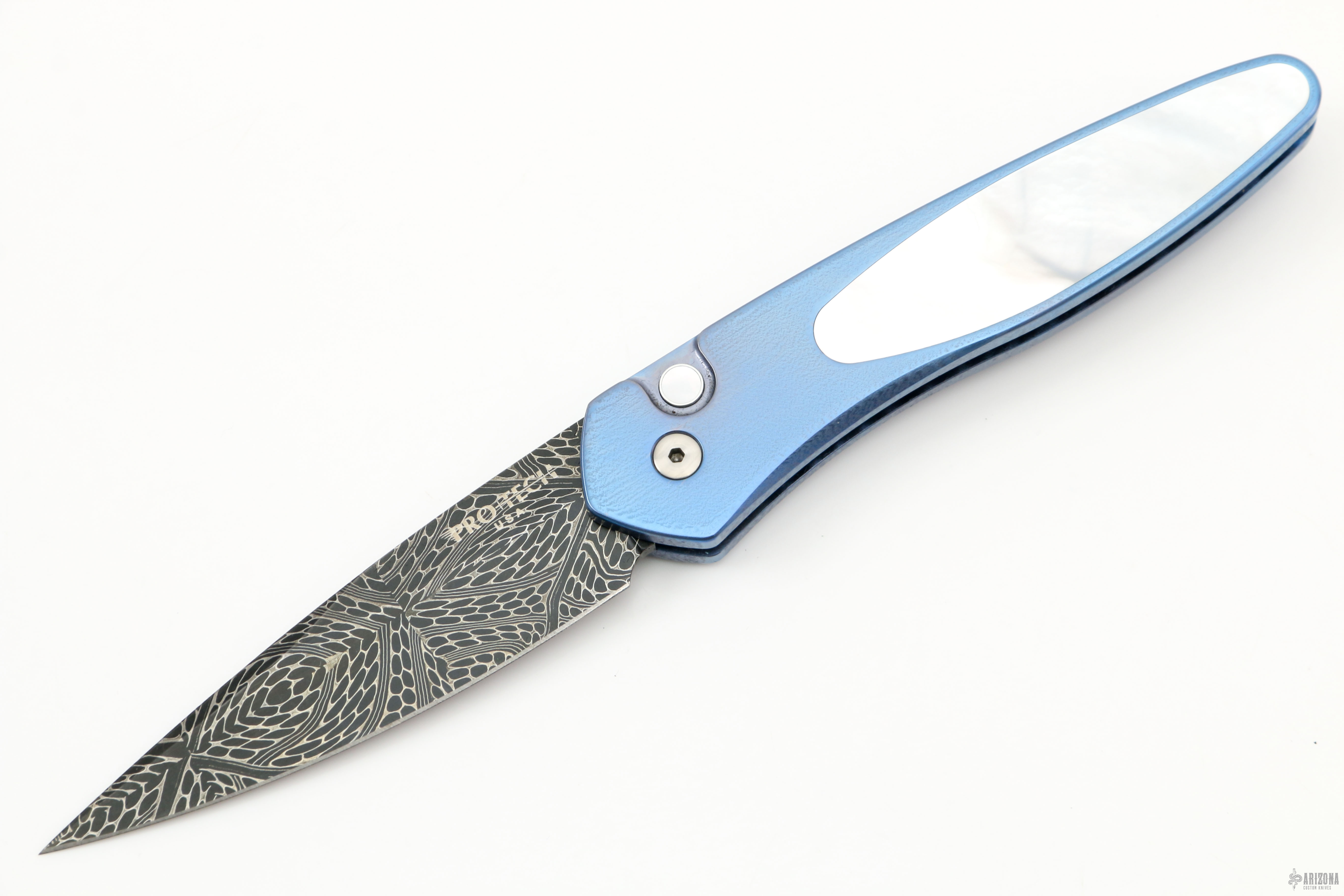 Newport Titanium Custom - MOP - Arizona Custom Knives