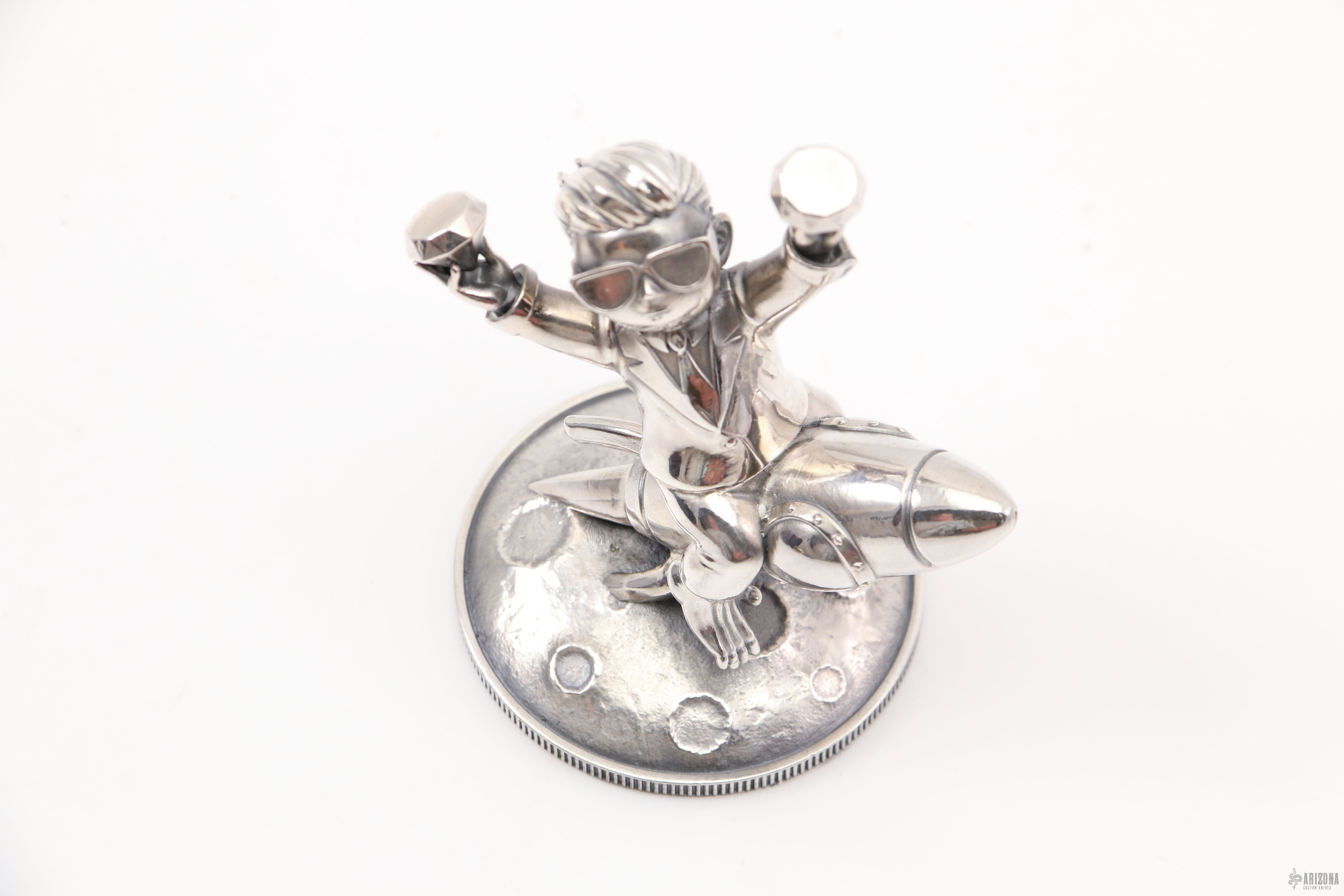 WSB Wall Street Bets 8oz Silver Statue - Arizona Custom Knives