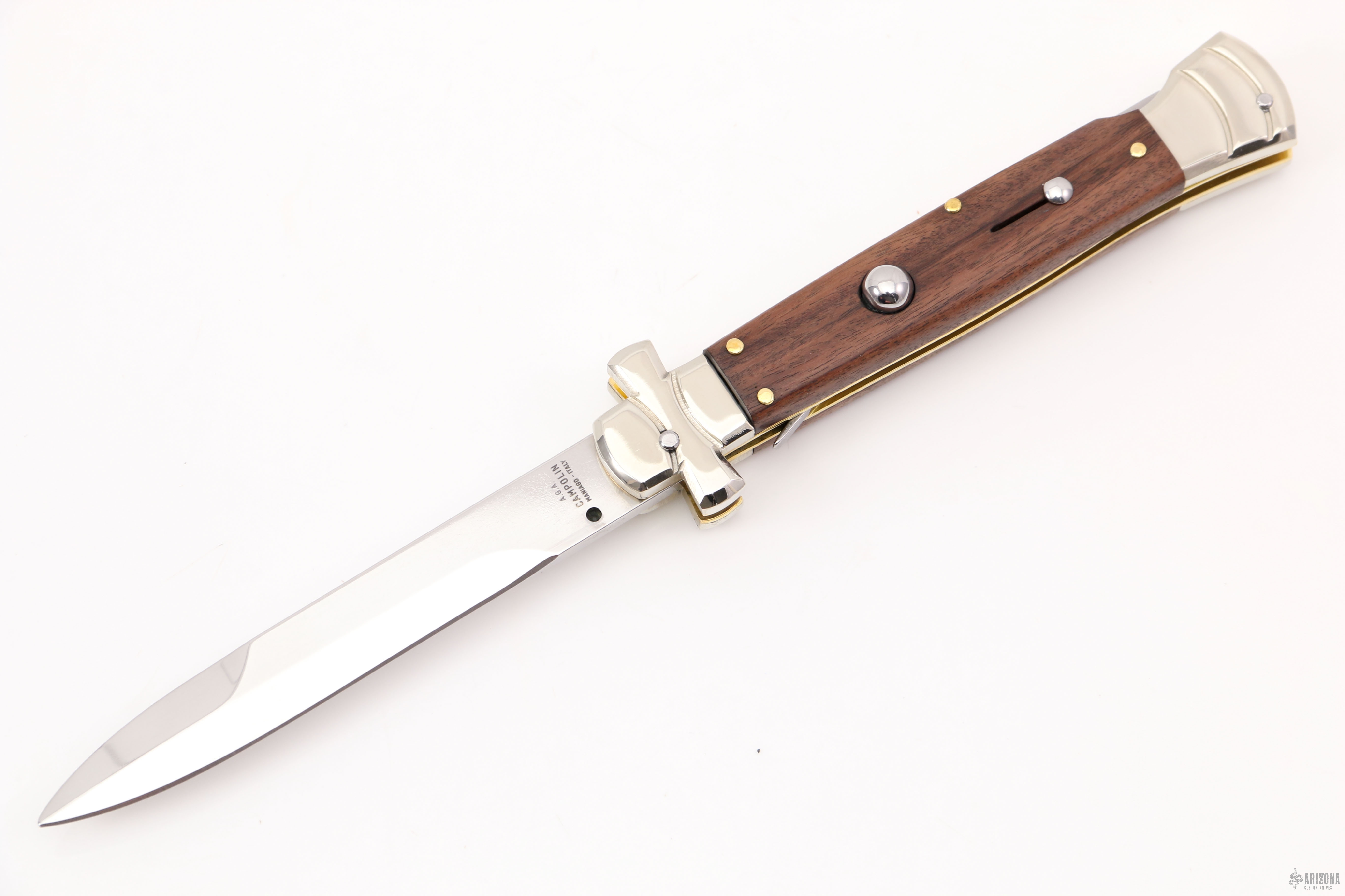 Maltese Cross Stiletto - Wood - Arizona Custom Knives