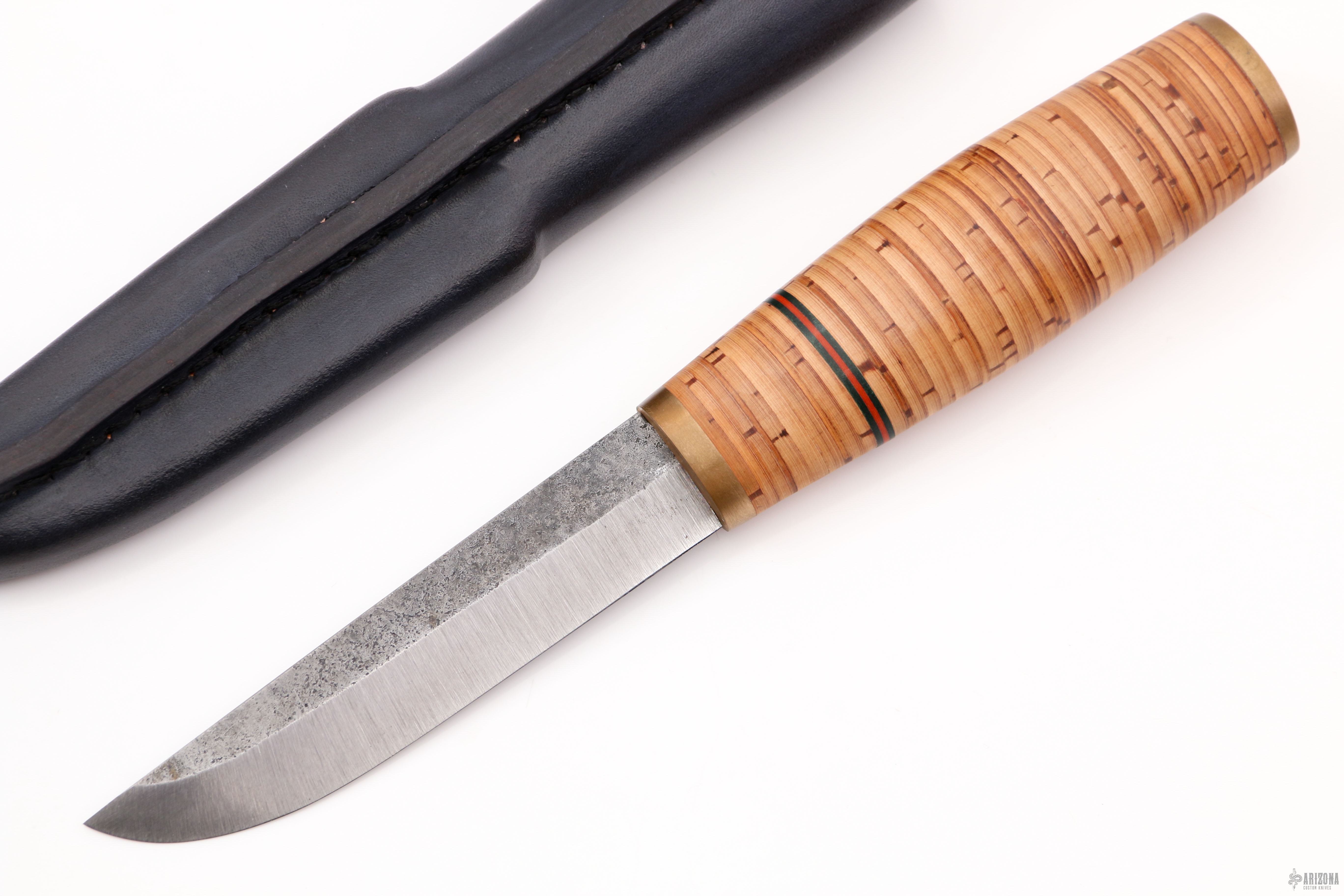 Birch Bark Handle Pukku - Arizona Custom Knives