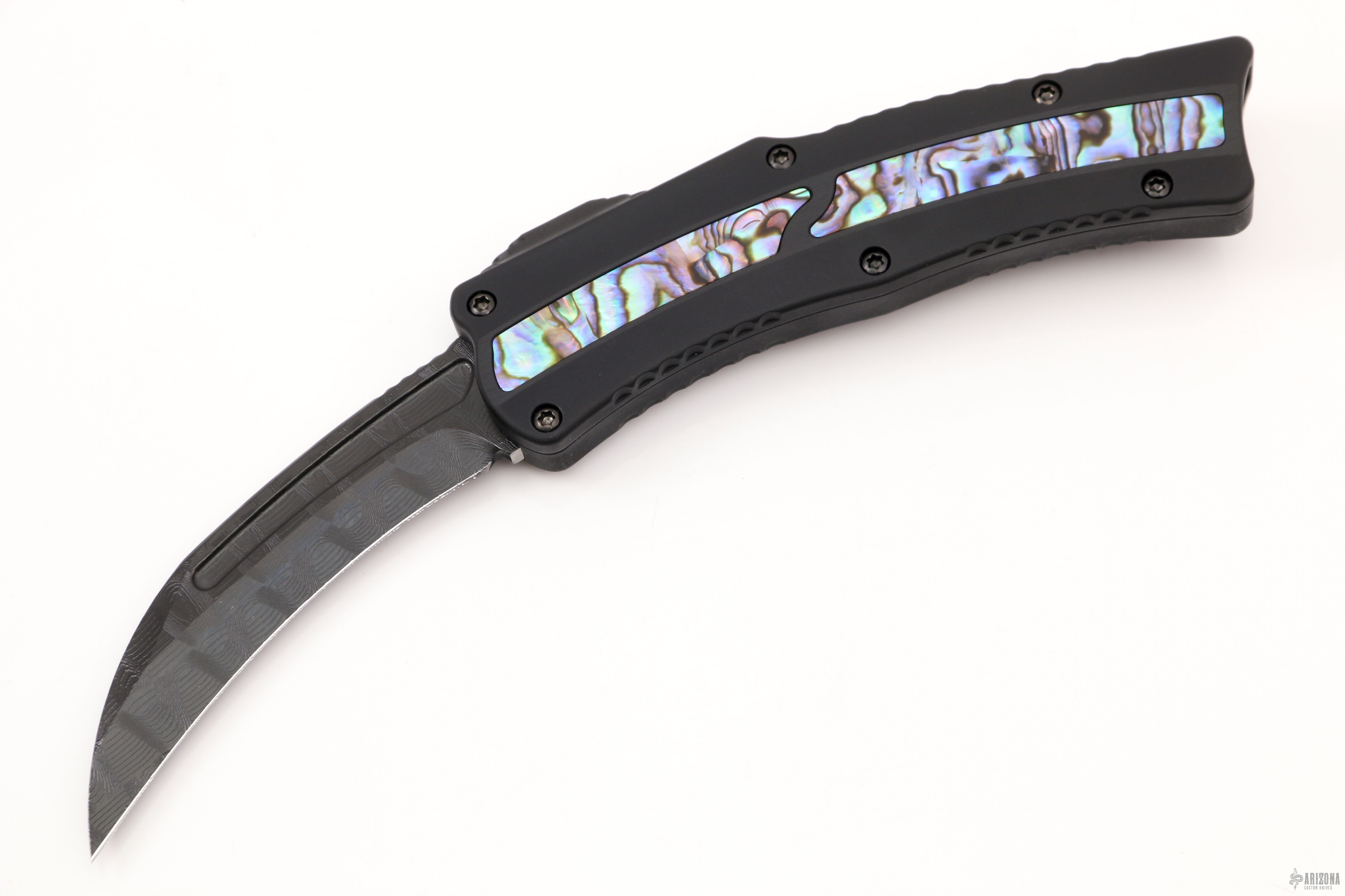 Costum Roc Custom ROC - Vegas Forge DLC and Abalone - Arizona Custom Knives
