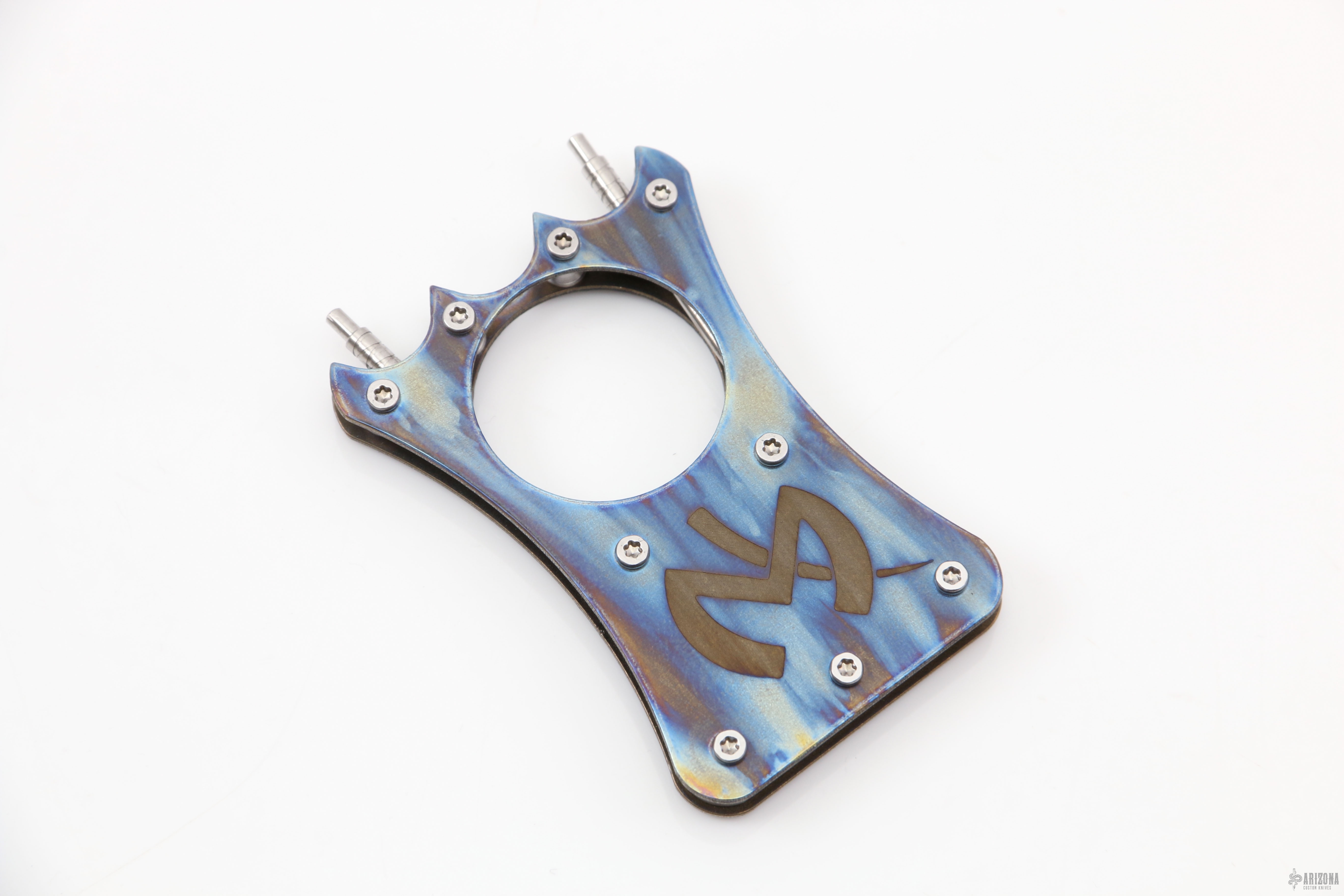 Titanium Knuckle w/ Two titanium Toothpicks Arizona Custom Knives