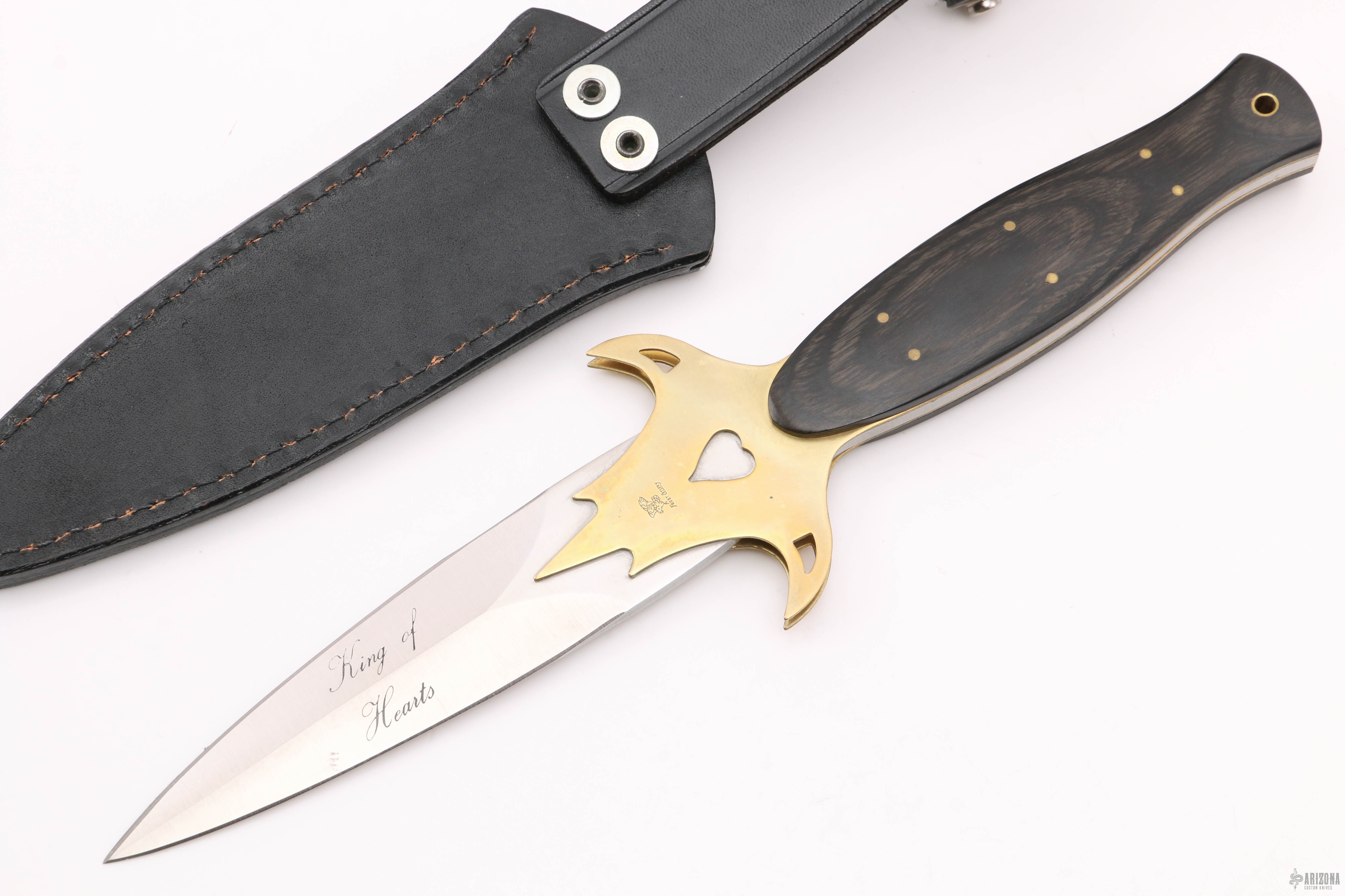 Vintage King of Hearts Dagger - Arizona Custom Knives