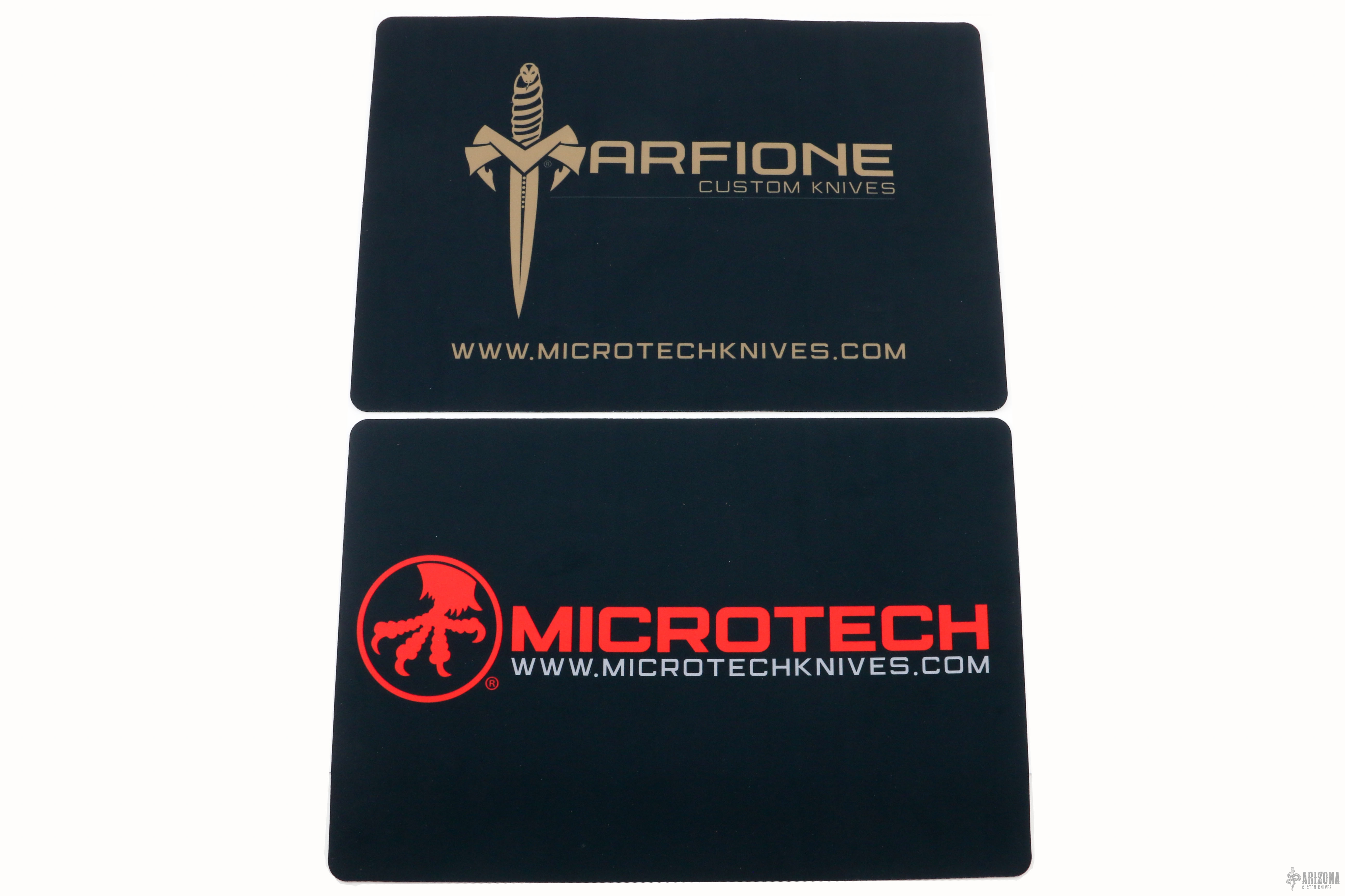 Microtech Display Work Mat Microtech and Marfione Custom Knives Work Mats - Arizona Custom Knives