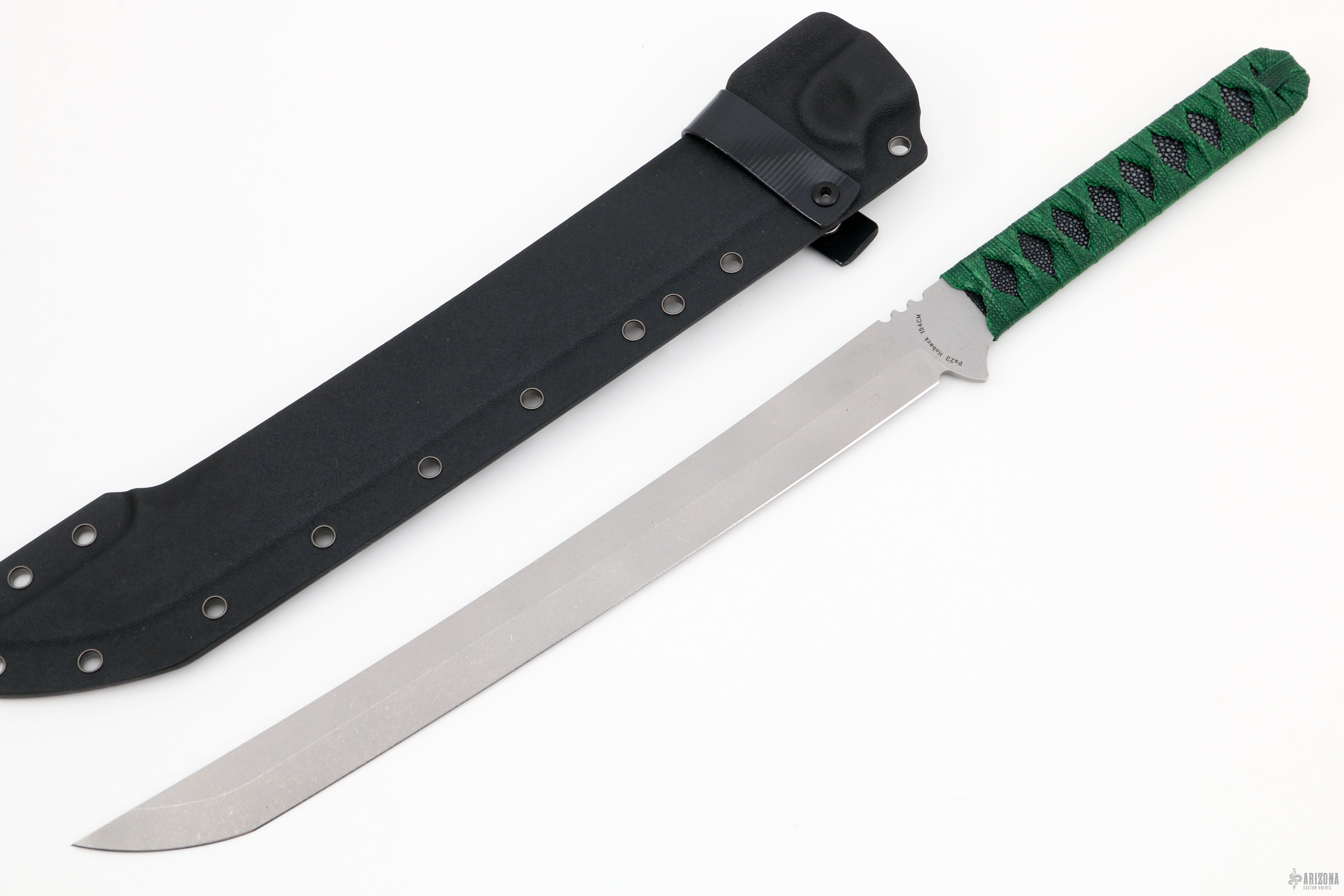 Kwaichete - Black Stingray Skin and Green Tsuka-ito - Arizona