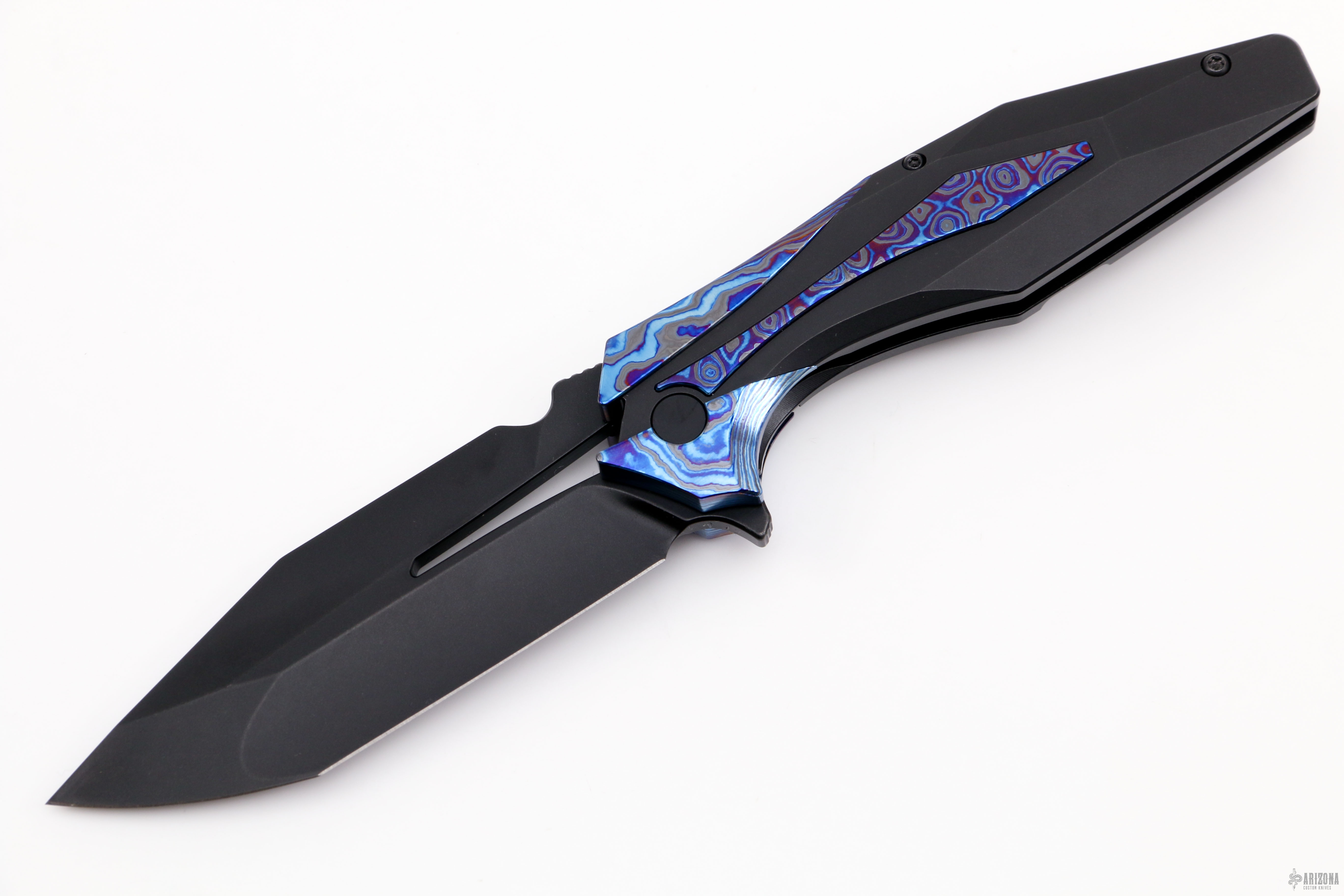 The Plexus - ZircuTi accents - Arizona Custom Knives